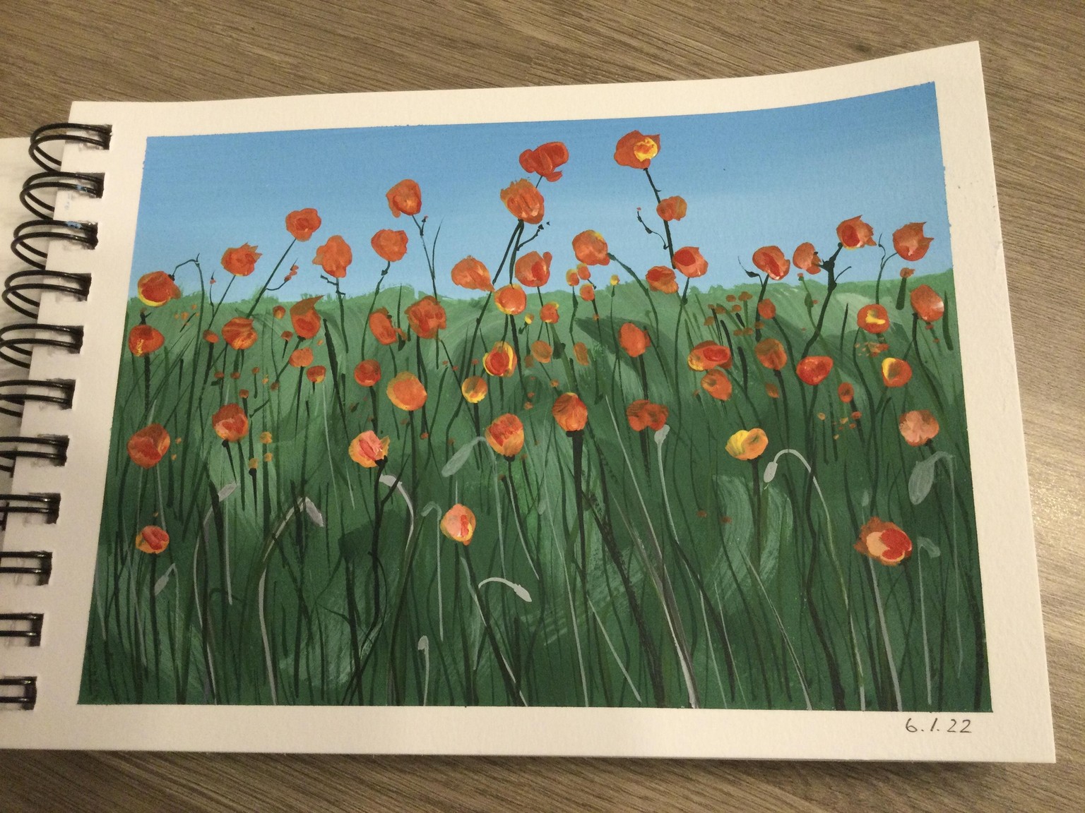 Gouache corn field - image 3 - student project