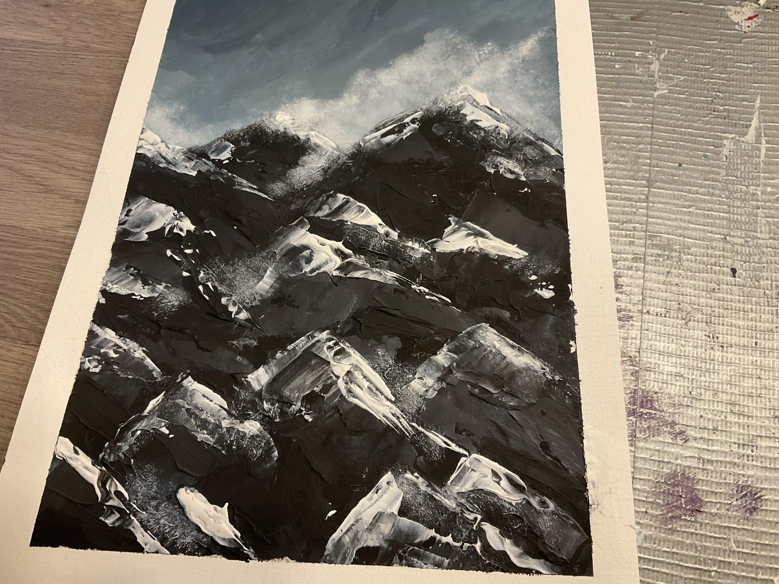 Acrylic mountain - image 1 - student project