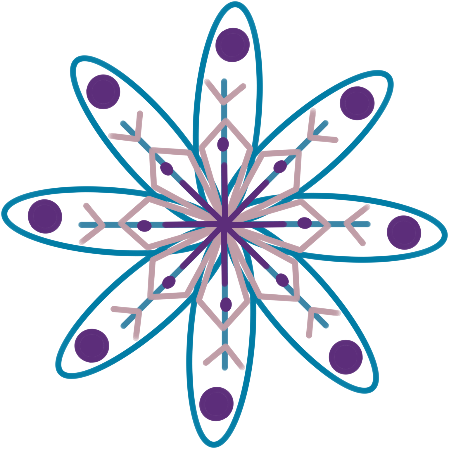Snow flakes Procreate - image 4 - student project