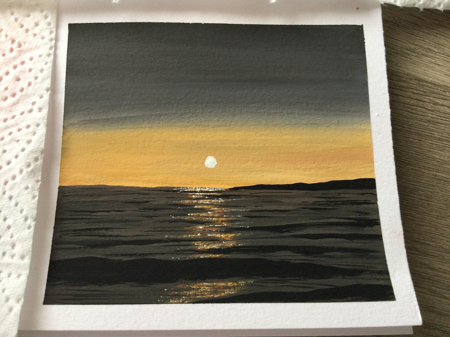 Gouache sunsets - image 1 - student project