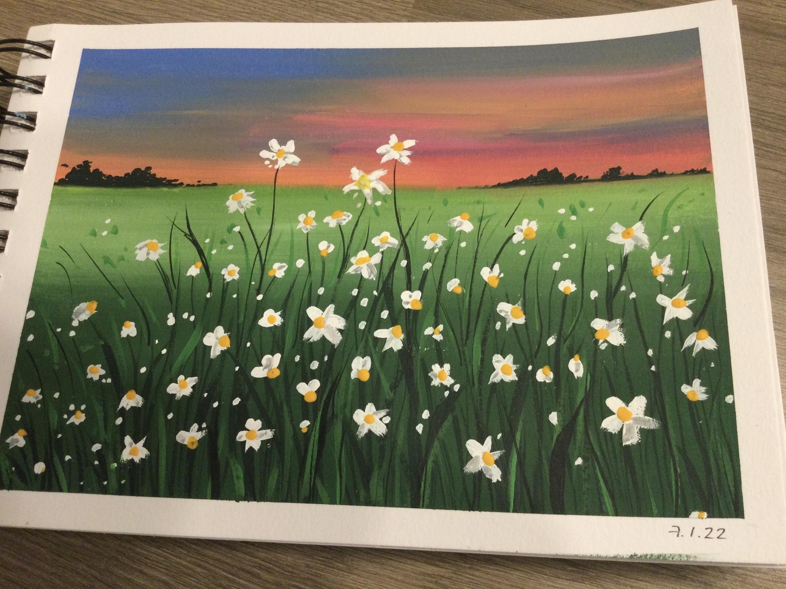 Gouache corn field - image 2 - student project