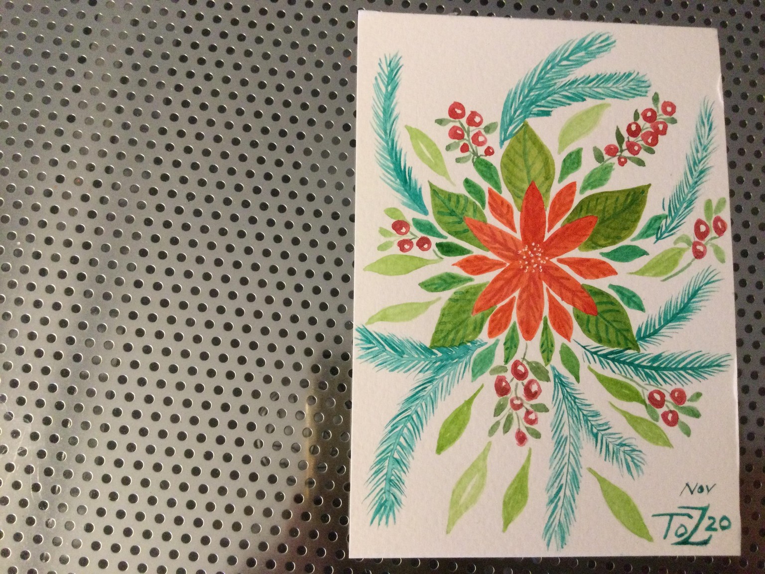 Poinsettia Doodle - image 1 - student project