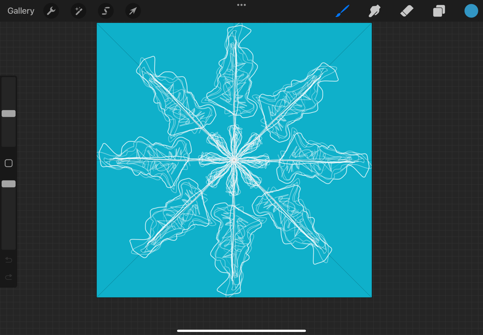 Snow flakes Procreate - image 2 - student project