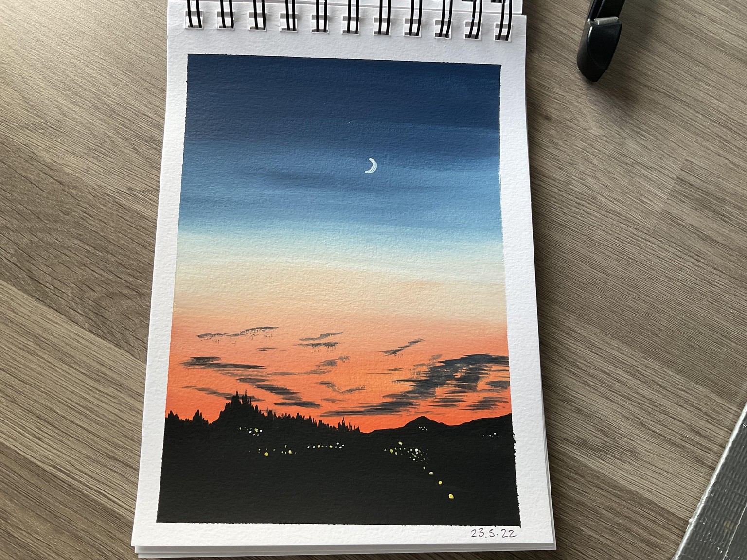 Gouache skies - image 2 - student project