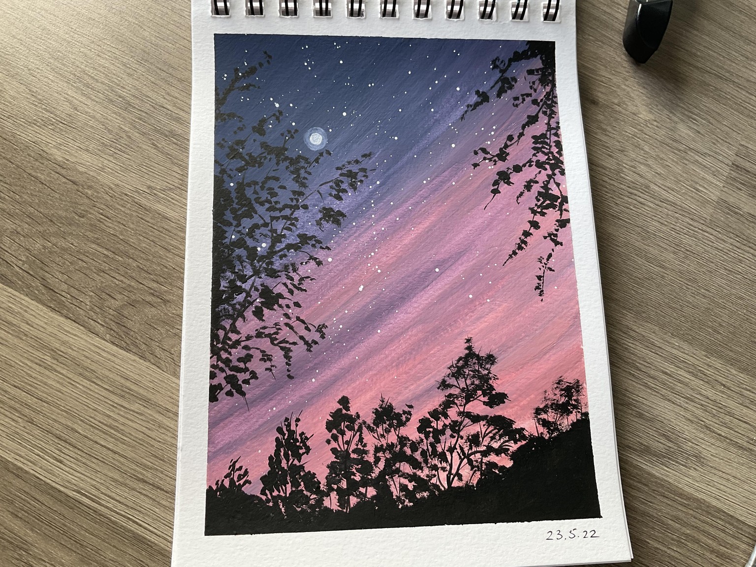 Gouache skies - image 1 - student project
