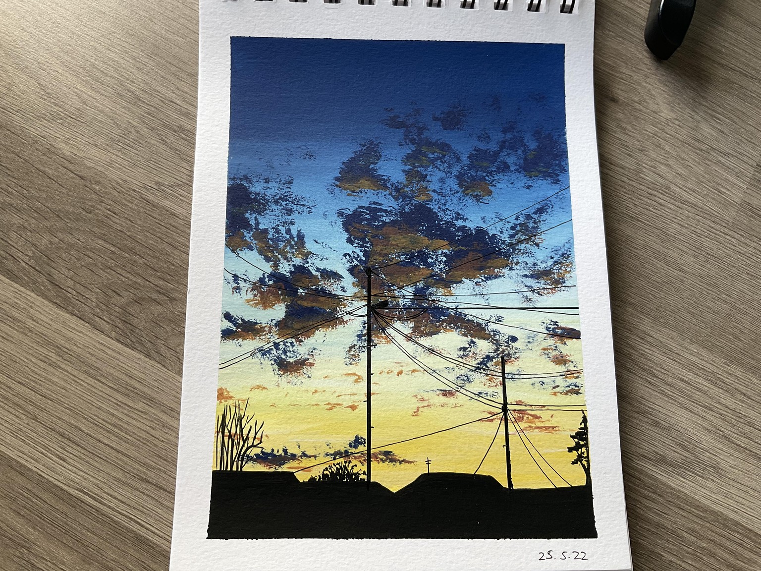 Gouache skies - image 3 - student project