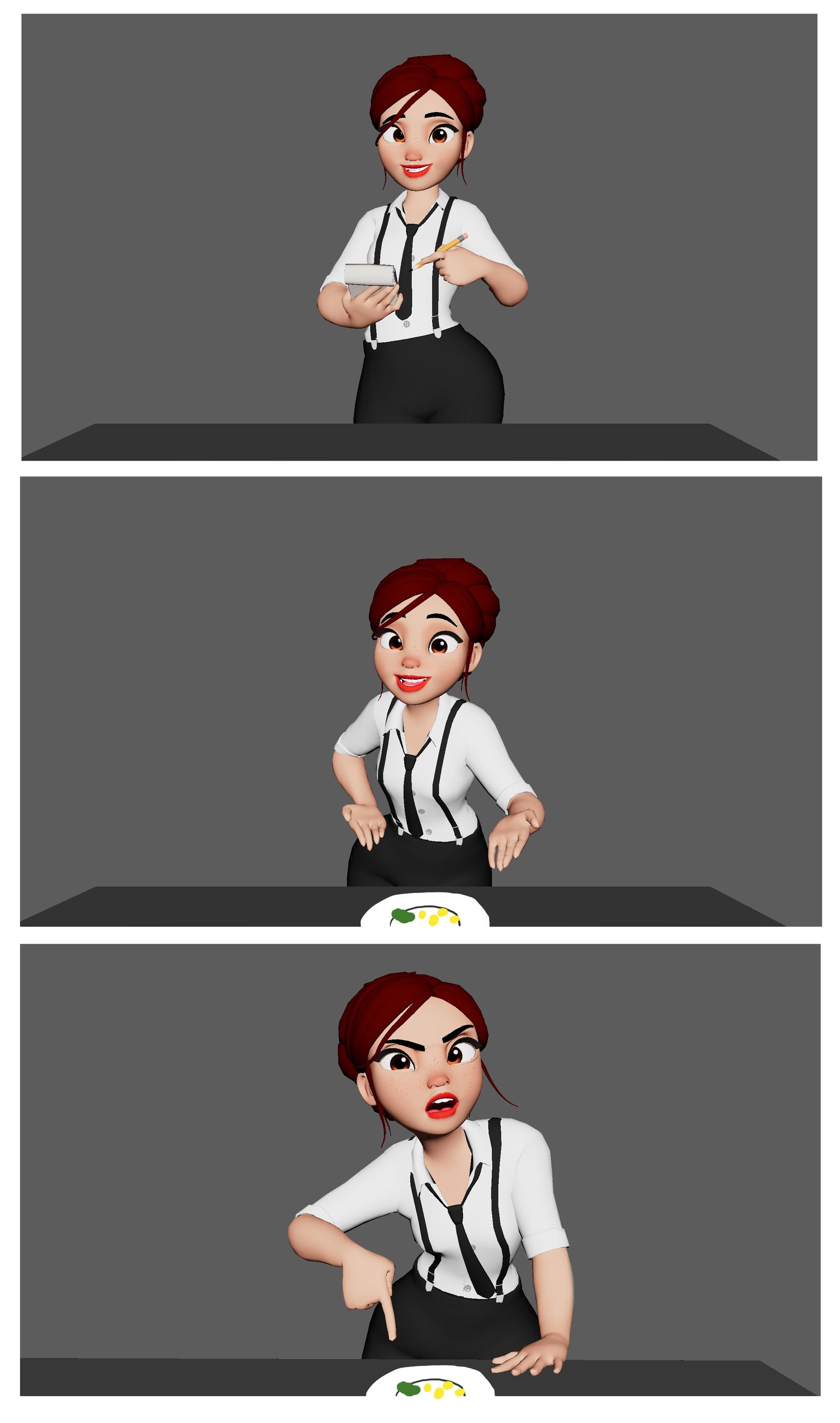 Waiter Poses - image 1 - student project