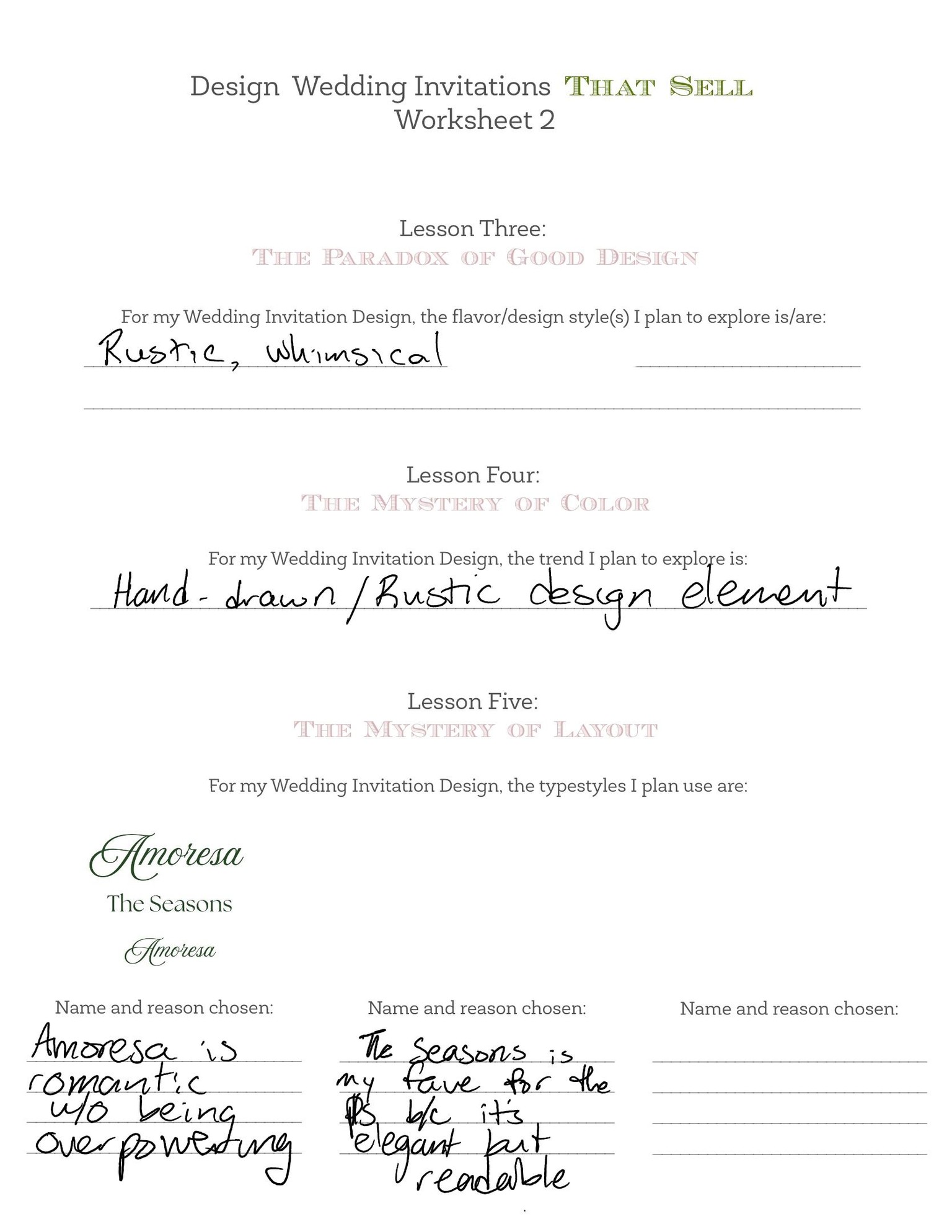 Invitation and variations - image 2 - student project