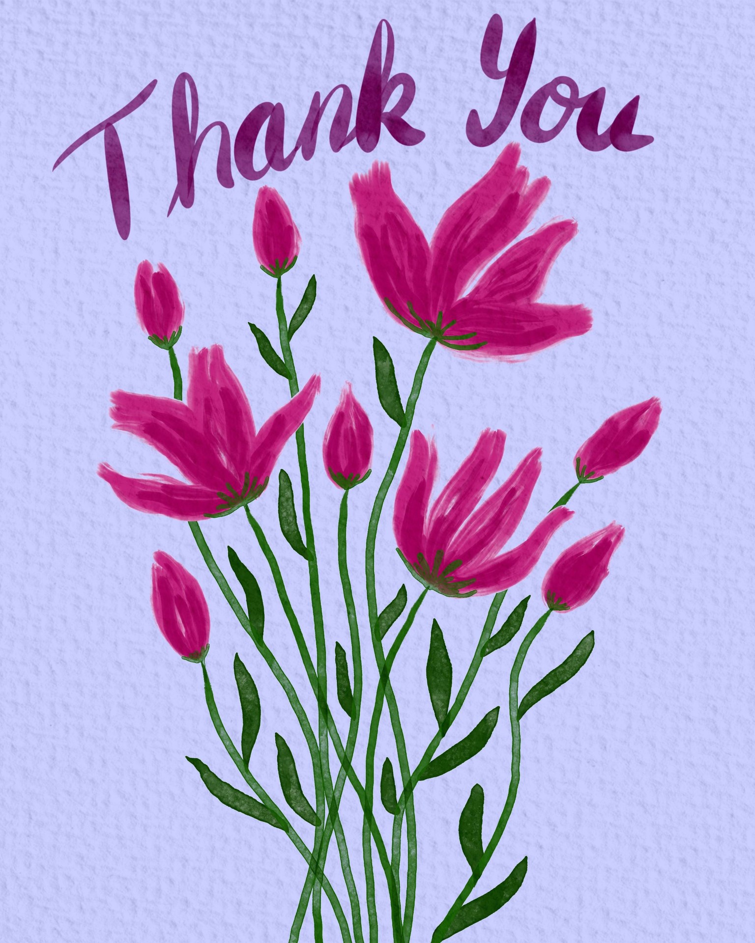 Thank you card - image 1 - student project