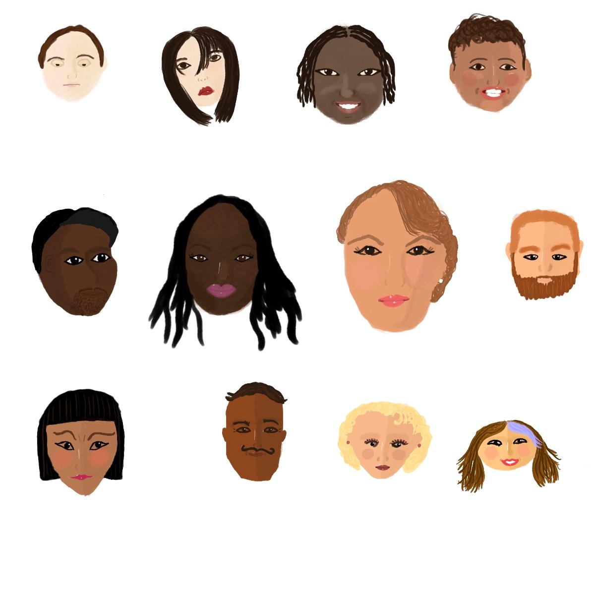 Some faces - image 1 - student project