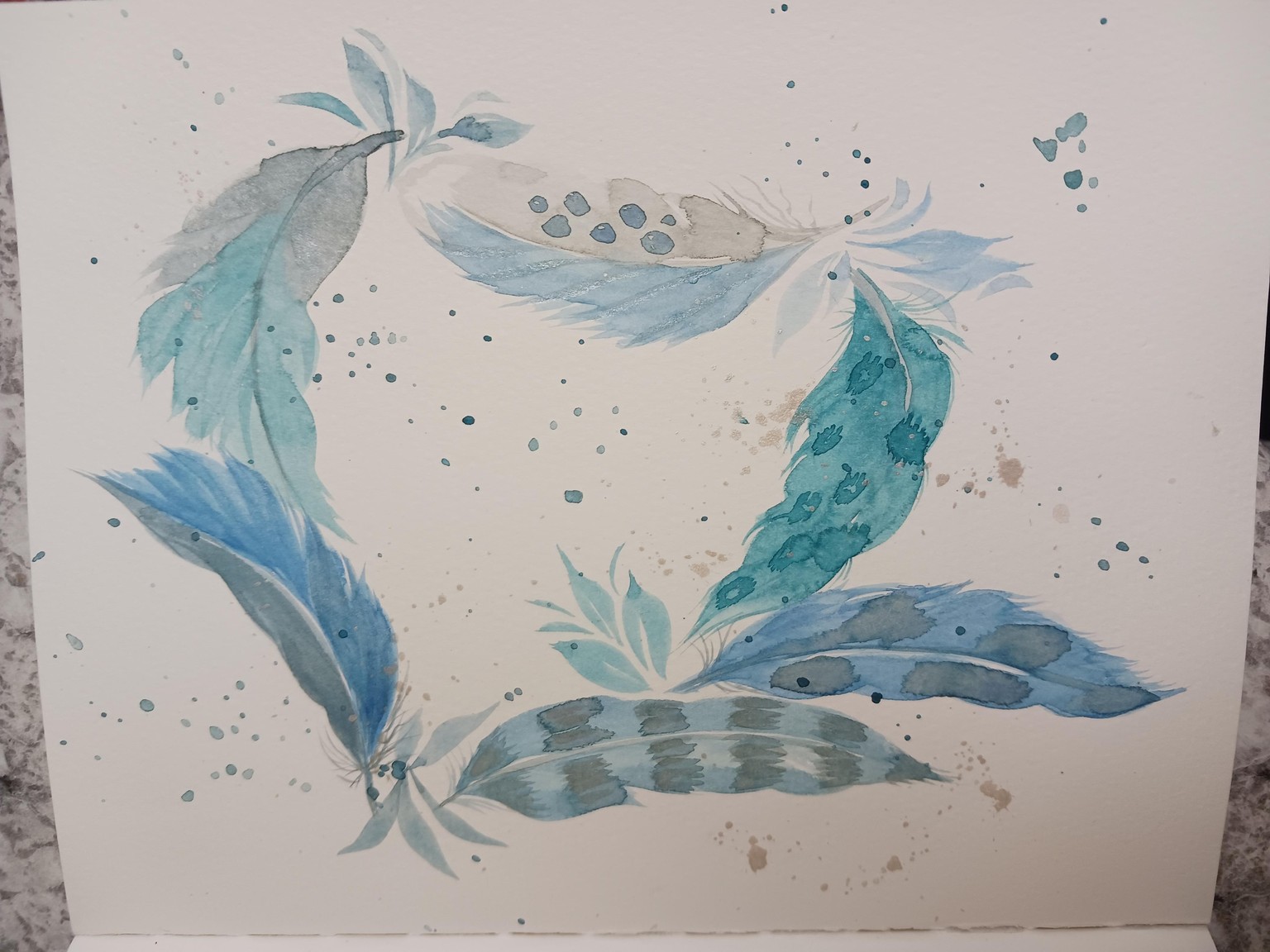 Feather wreath - image 1 - student project