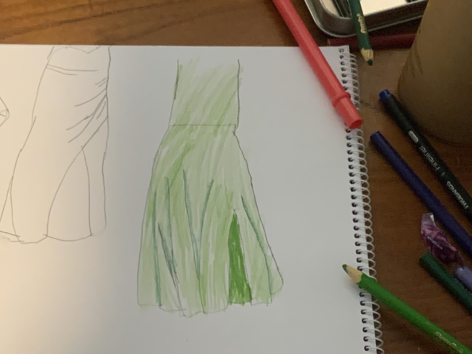 Green dress - image 1 - student project