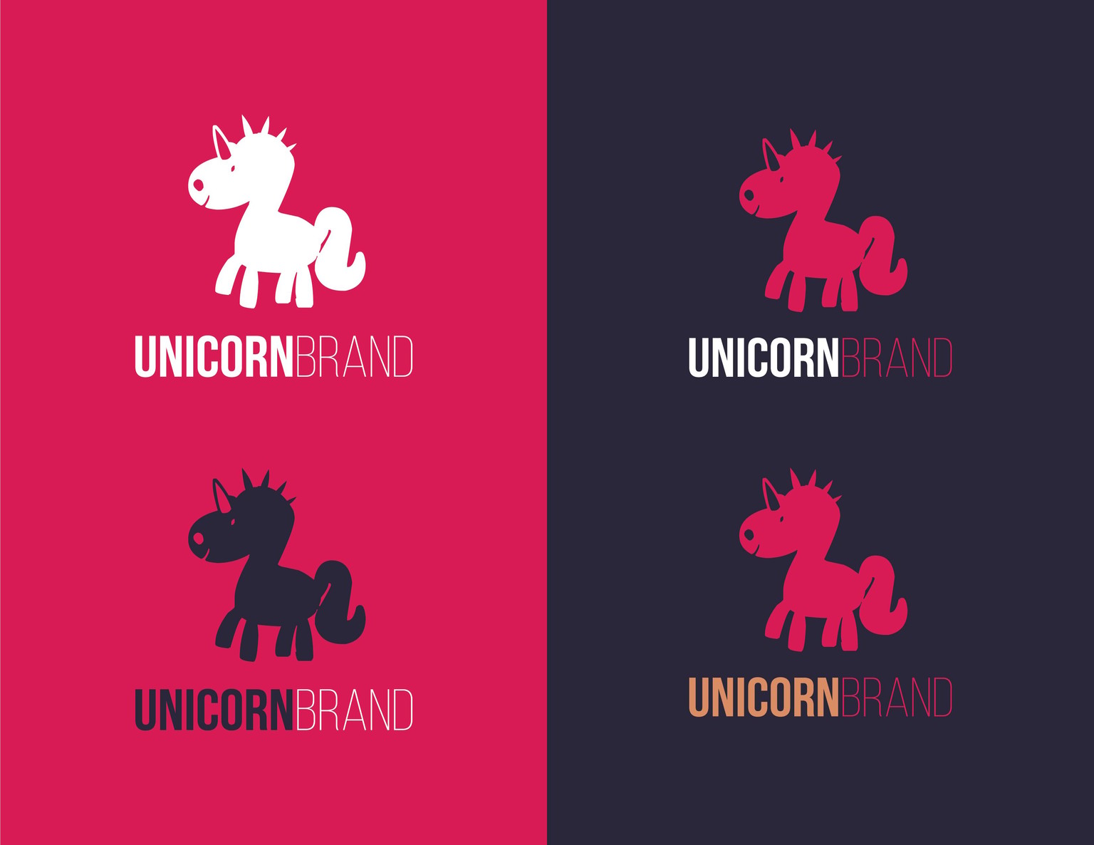 My Super-Fast Unicorn Brand Logo - image 1 - student project
