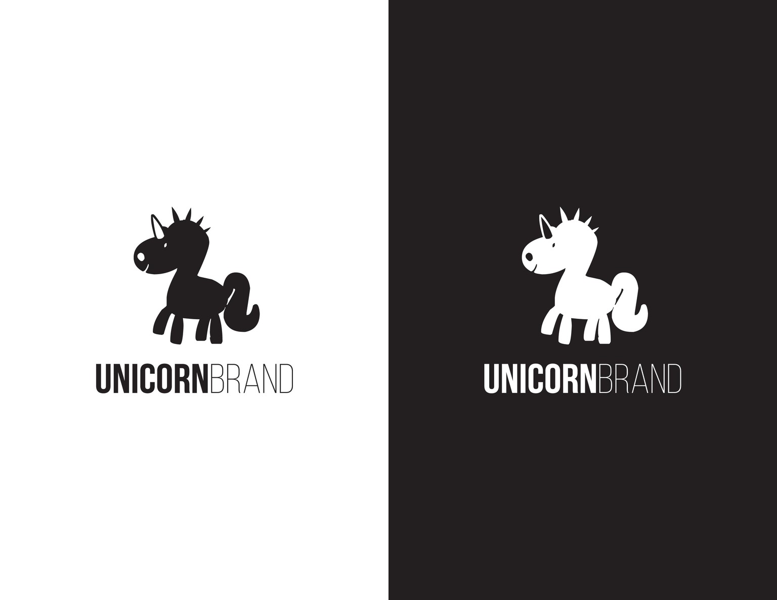My Super-Fast Unicorn Brand Logo - image 2 - student project
