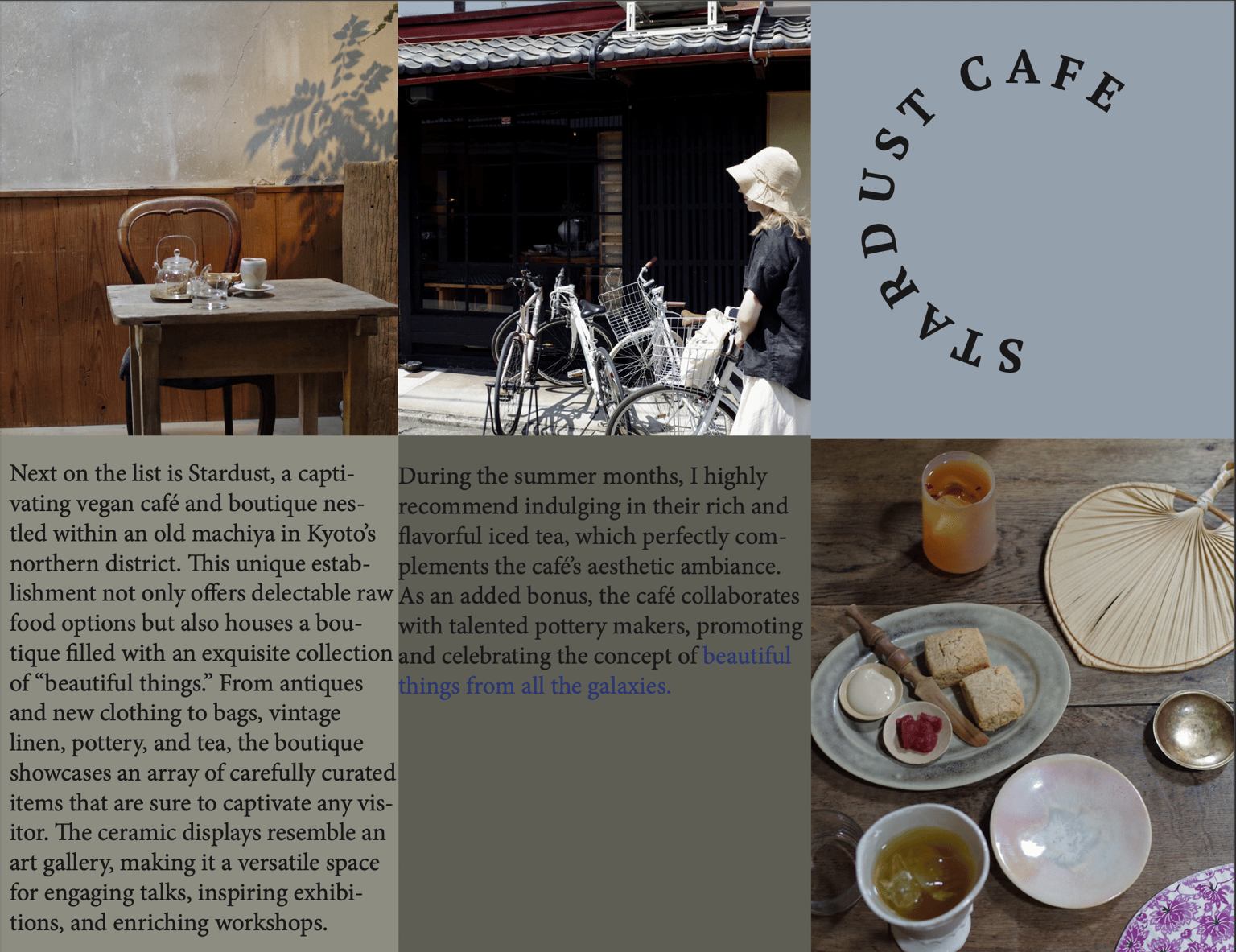 Nina's Kyoto Cafe Handbook - image 3 - student project