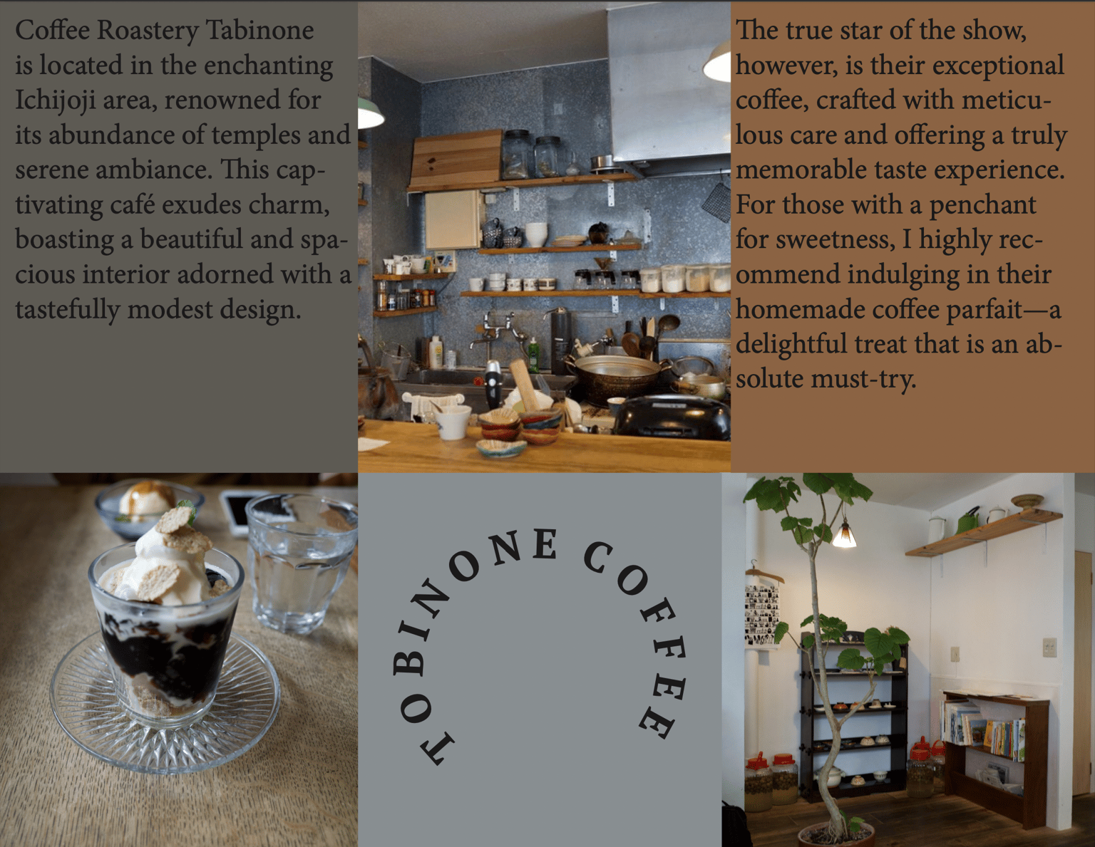 Nina's Kyoto Cafe Handbook - image 2 - student project