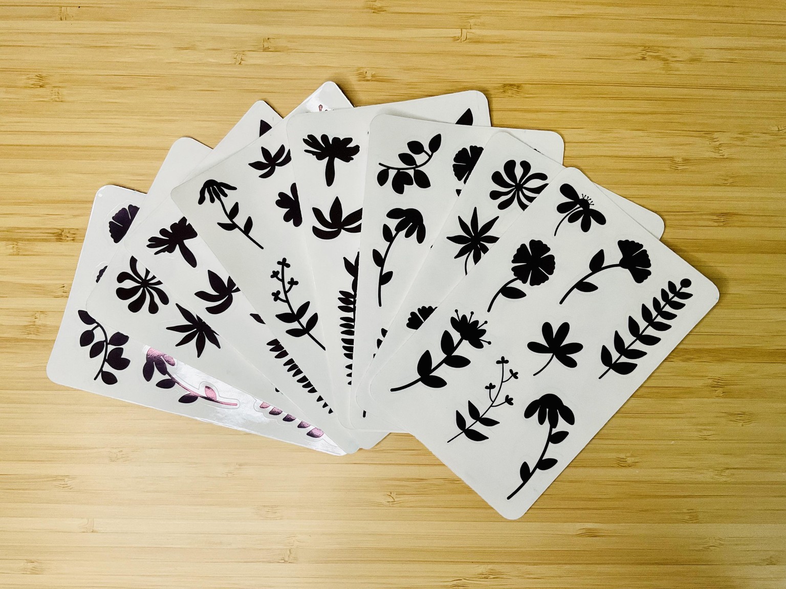 Transparent floral stickers - image 1 - student project