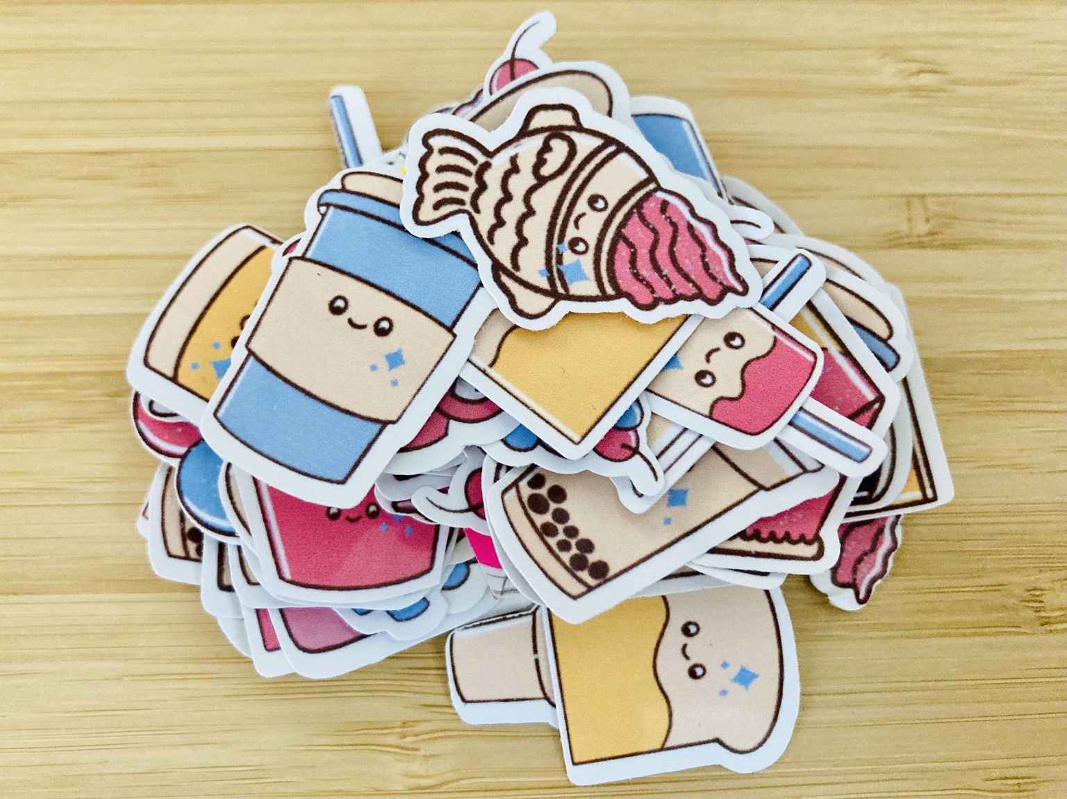 Kawaii Die-Cut stickers - image 1 - student project