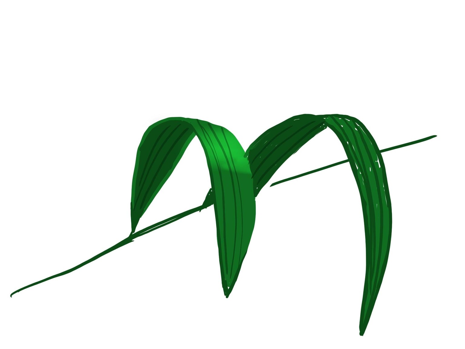Practise leaf in procreate - image 3 - student project