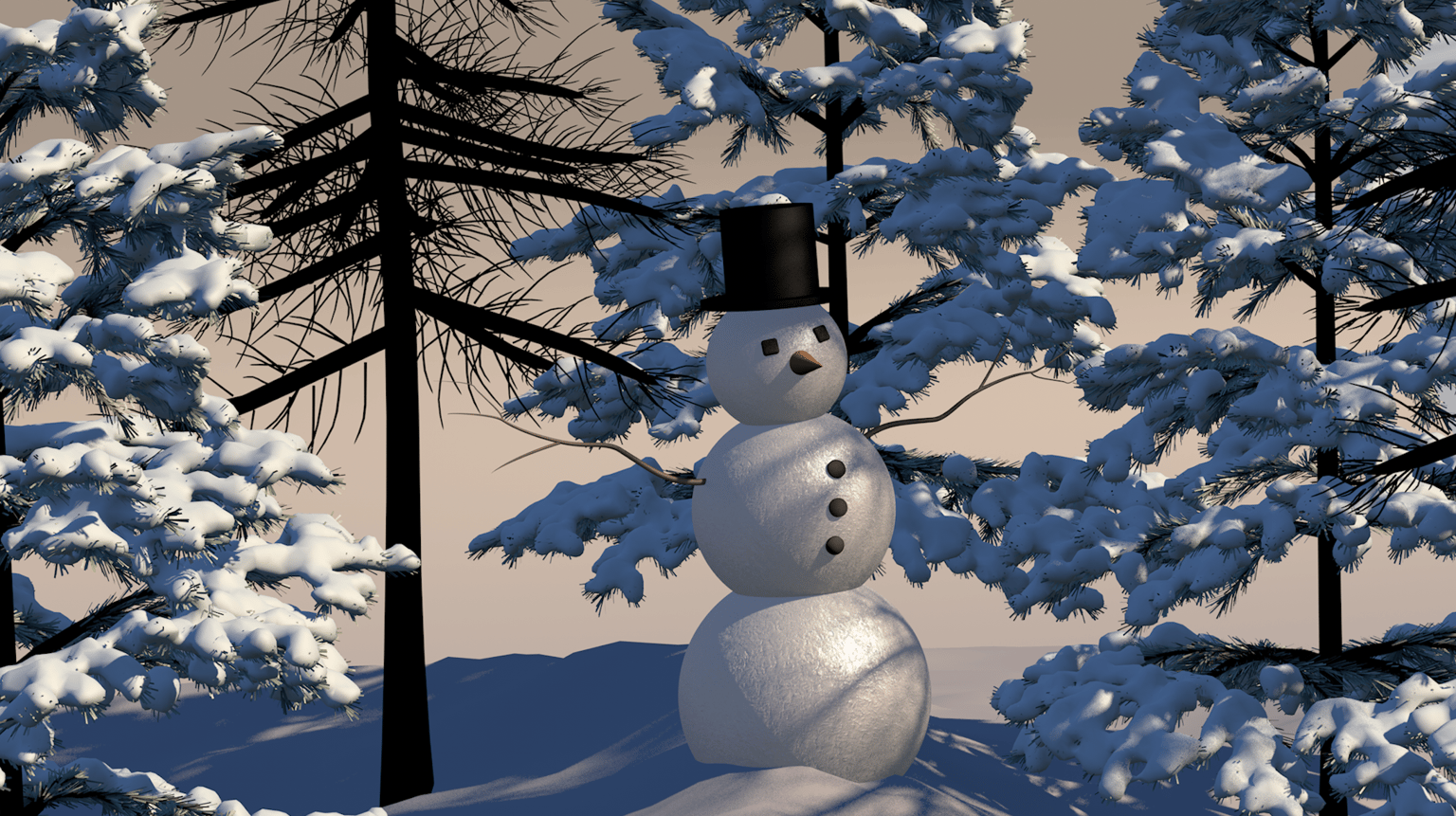 Snowman - image 1 - student project