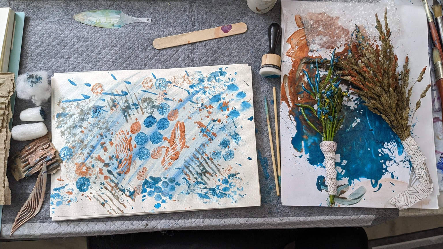 Mark Making with Foraged and Found items - image 1 - student project