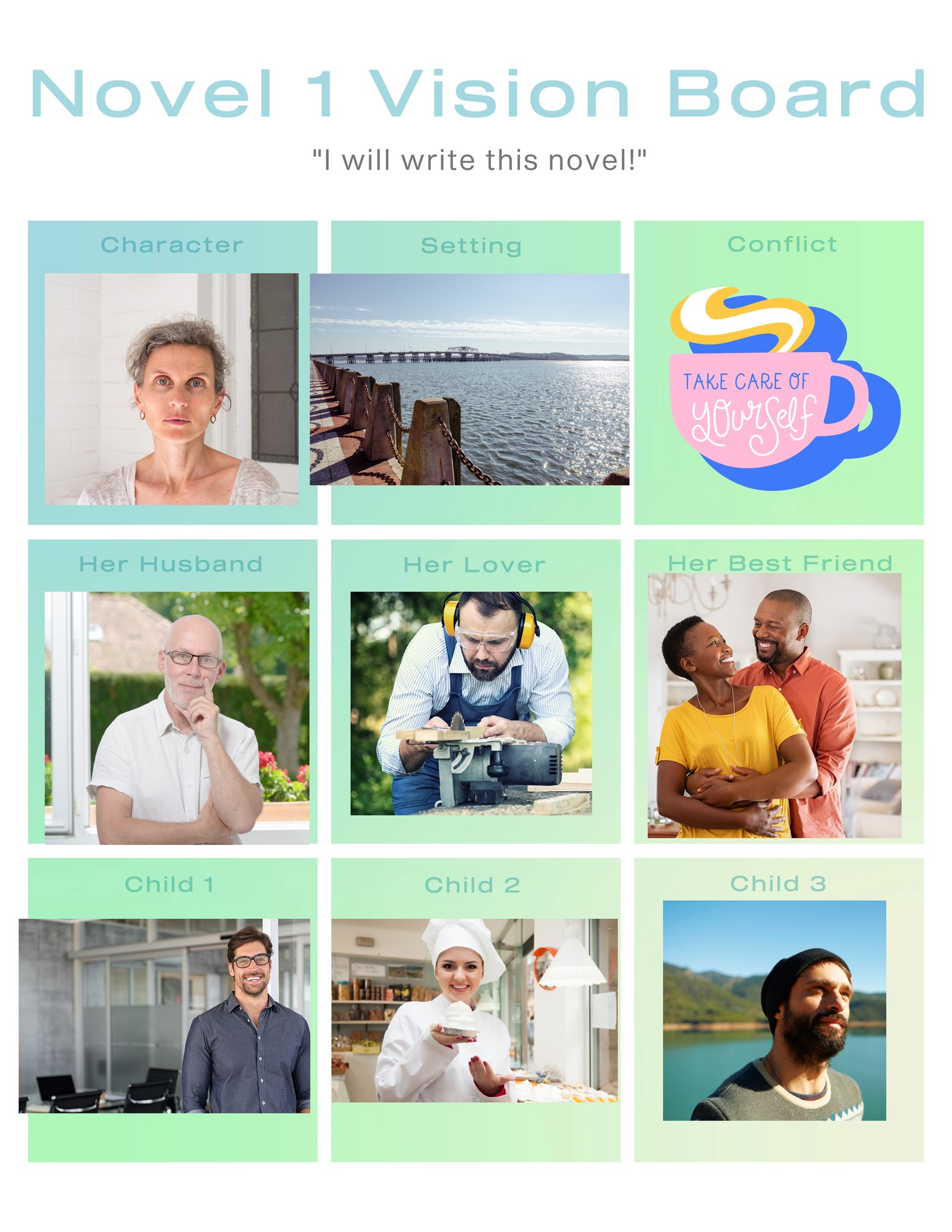 Novel 1 Vision Board - image 1 - student project