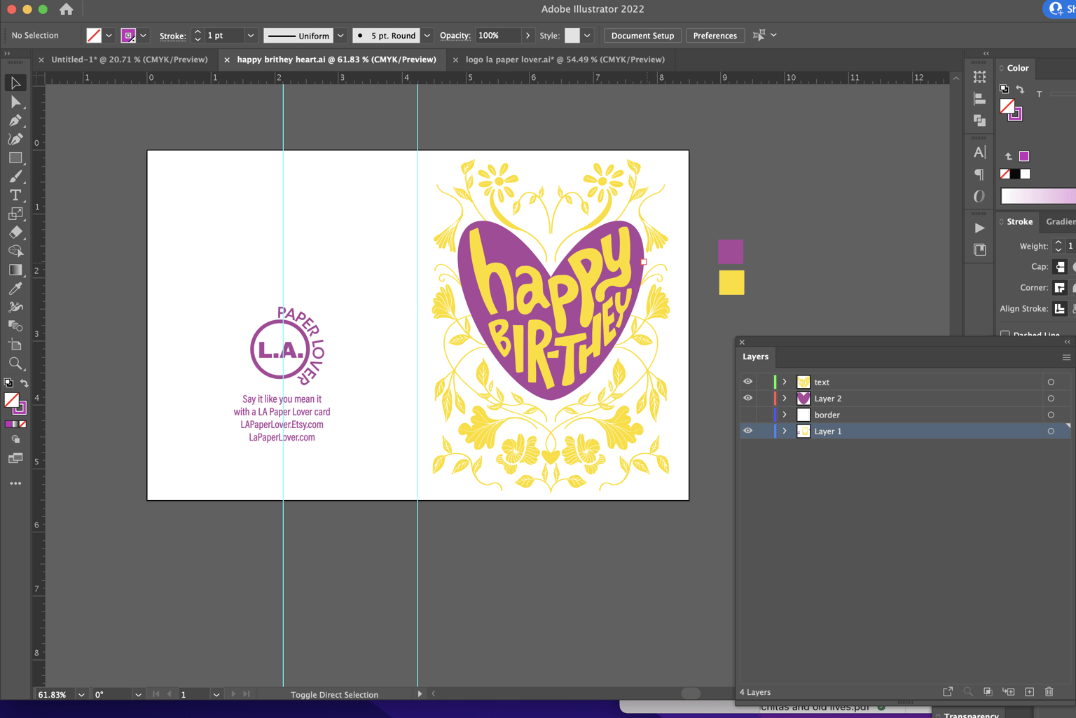 Foiled card - image 3 - student project