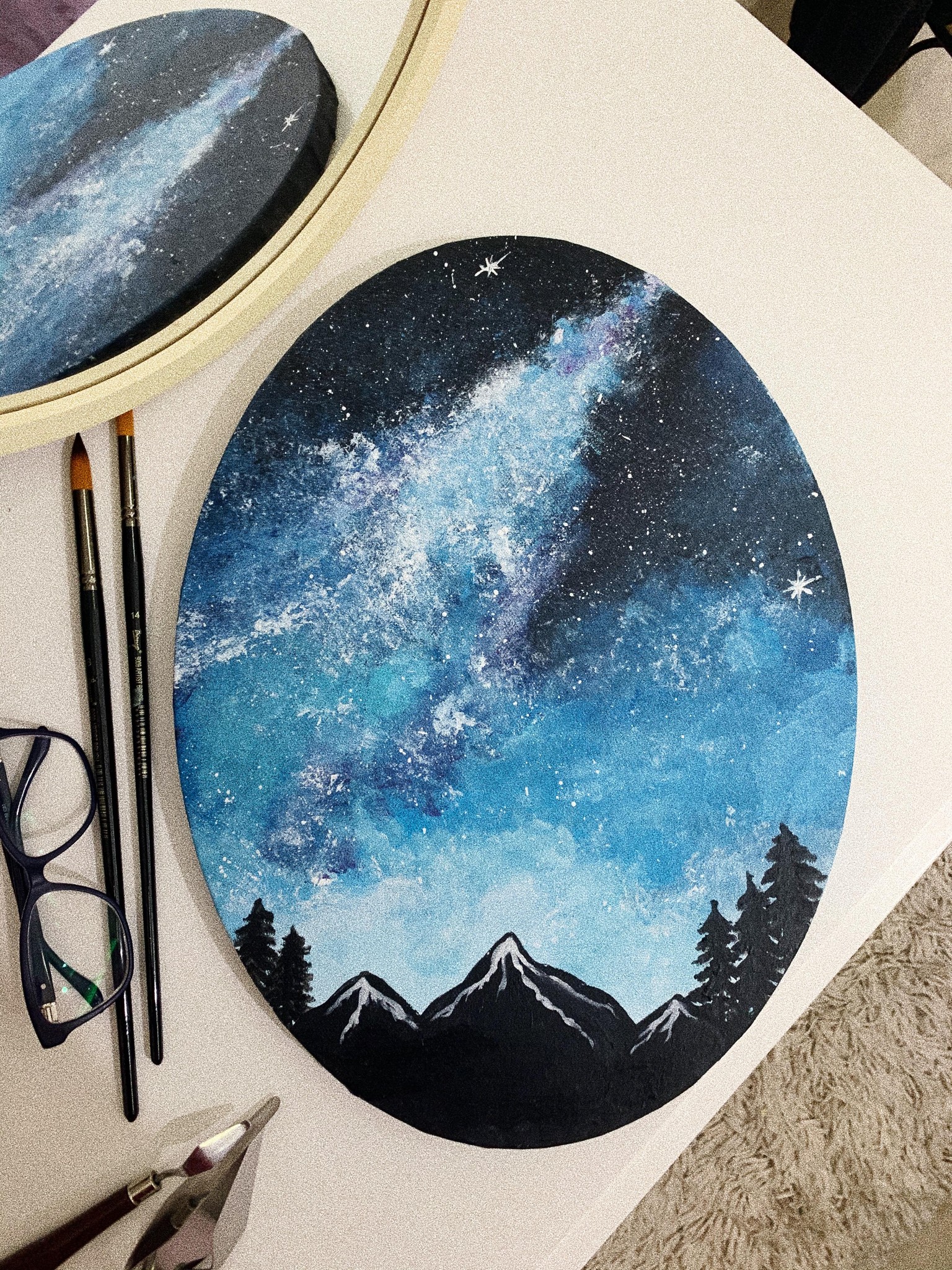 Acrylic night sky - image 1 - student project