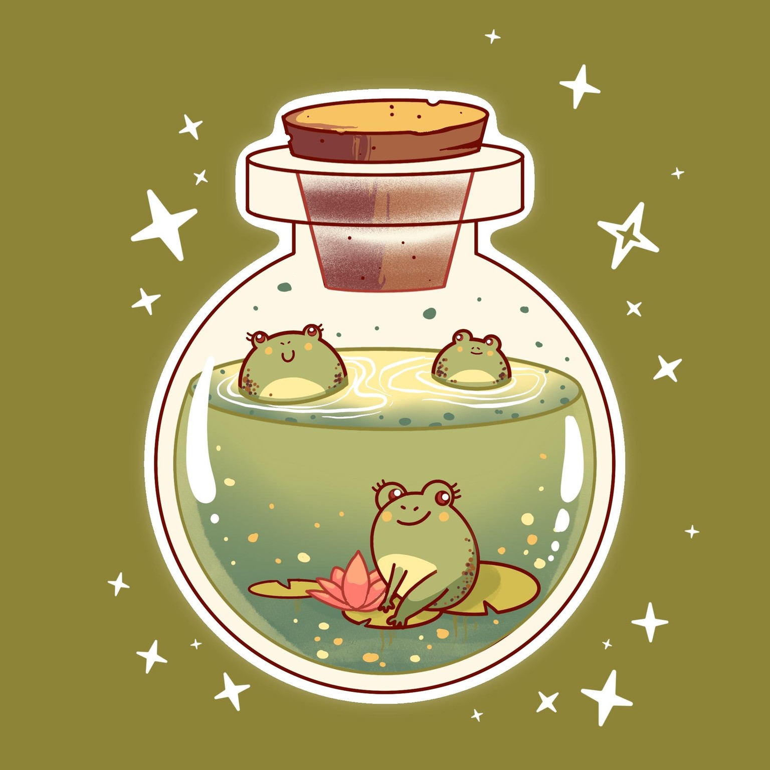 frogs in a bottle. .. - image 1 - student project