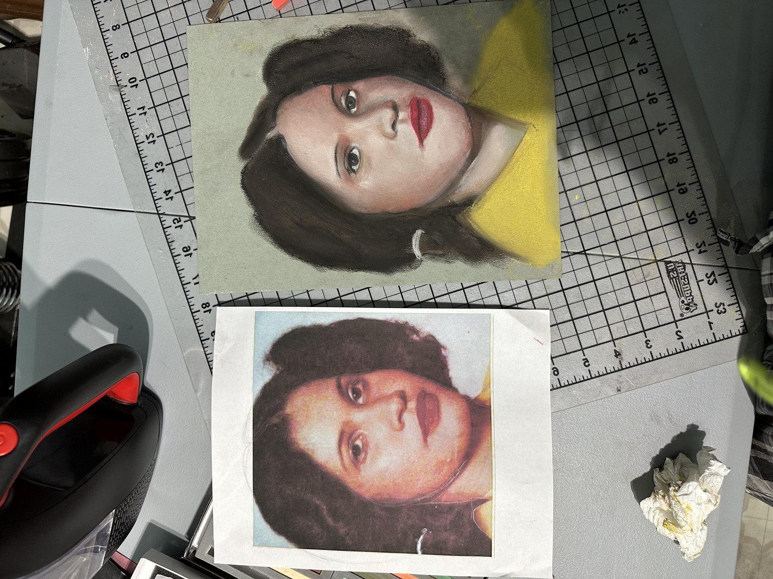 My first pastel portrait. - image 1 - student project