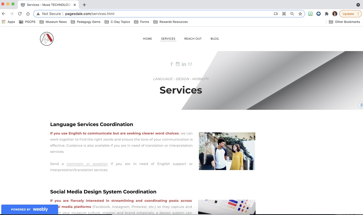 Small Business Site - image 2 - student project