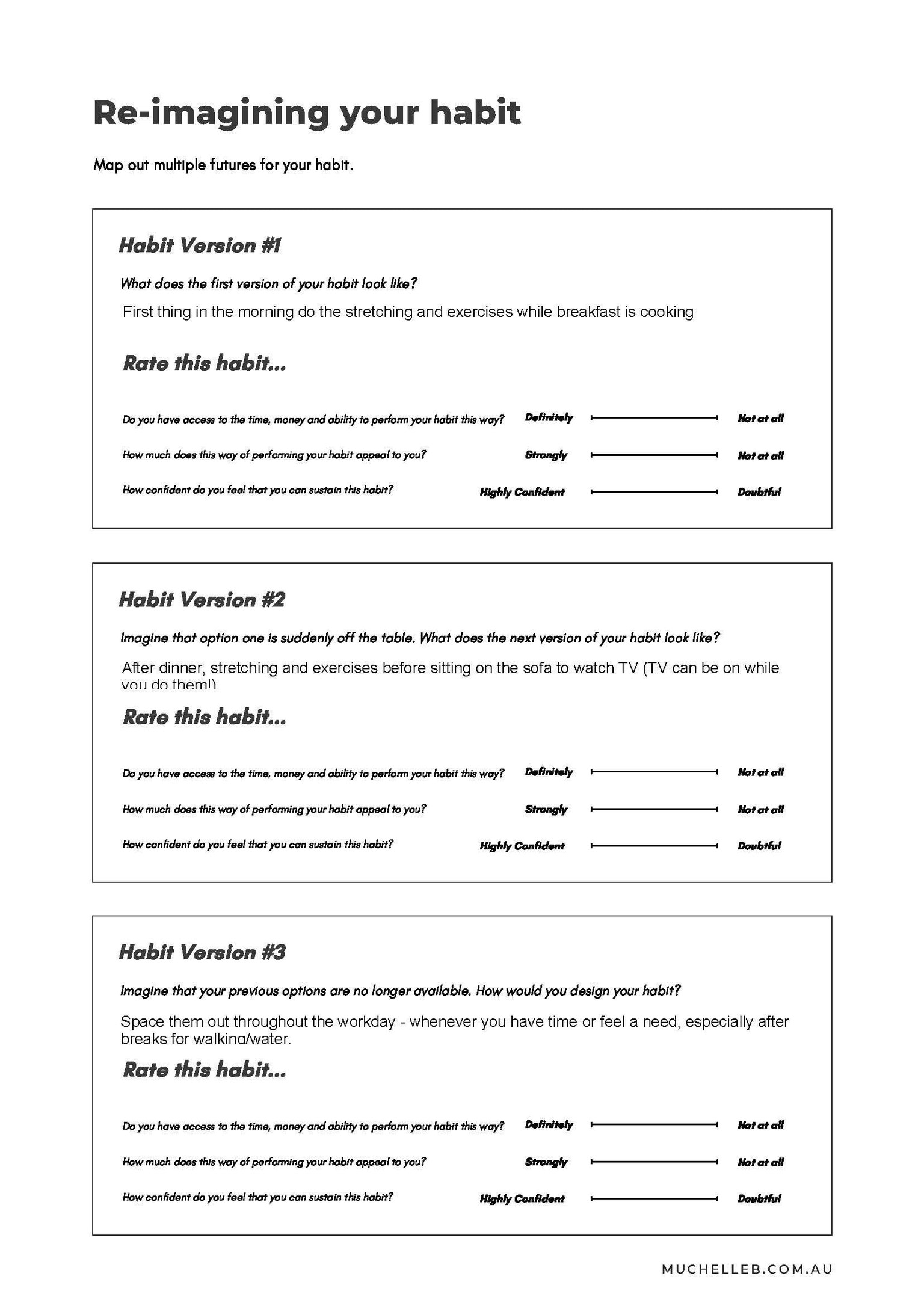 Stretching and exercise habit - image 1 - student project