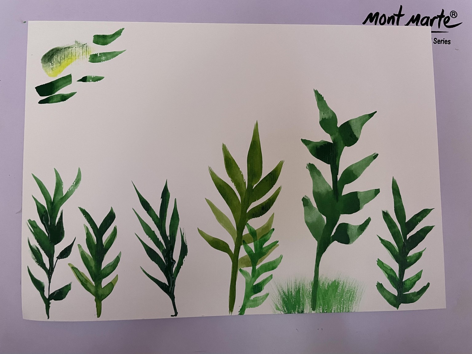 Watercolour Leaves - image 1 - student project
