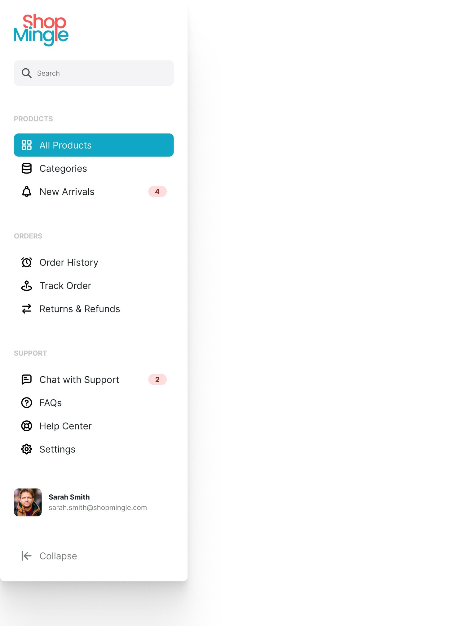 Design and Animate a Collapsible Sidebar in Figma - image 1 - student project