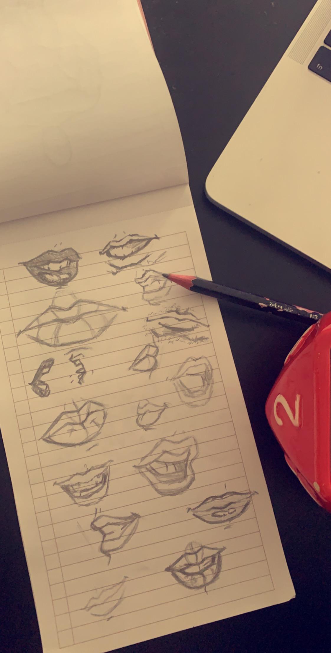 Quick comic-style mouths (with morning-tea.) - image 1 - student project