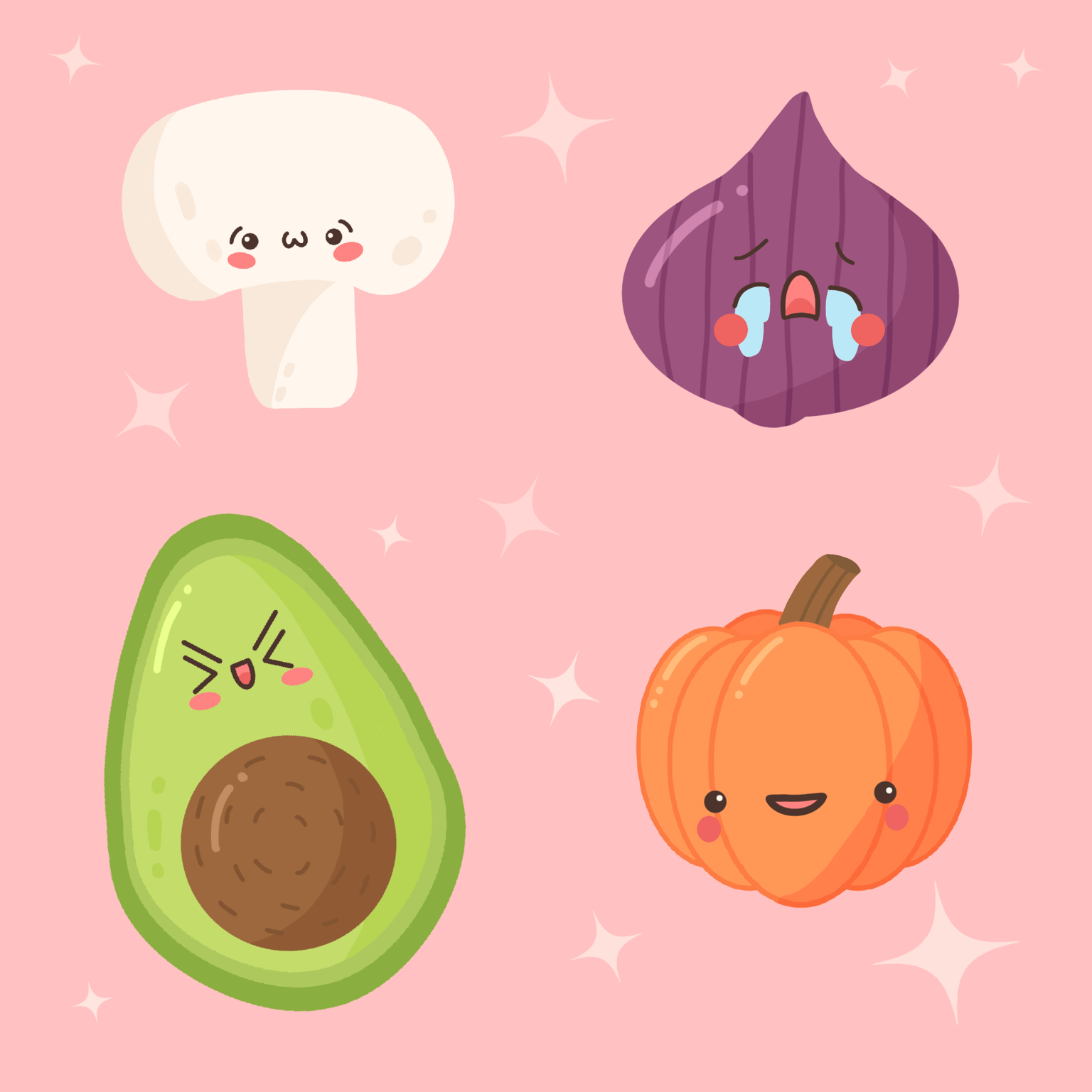 Nettes Gemüse Kawaii - image 1 - student project
