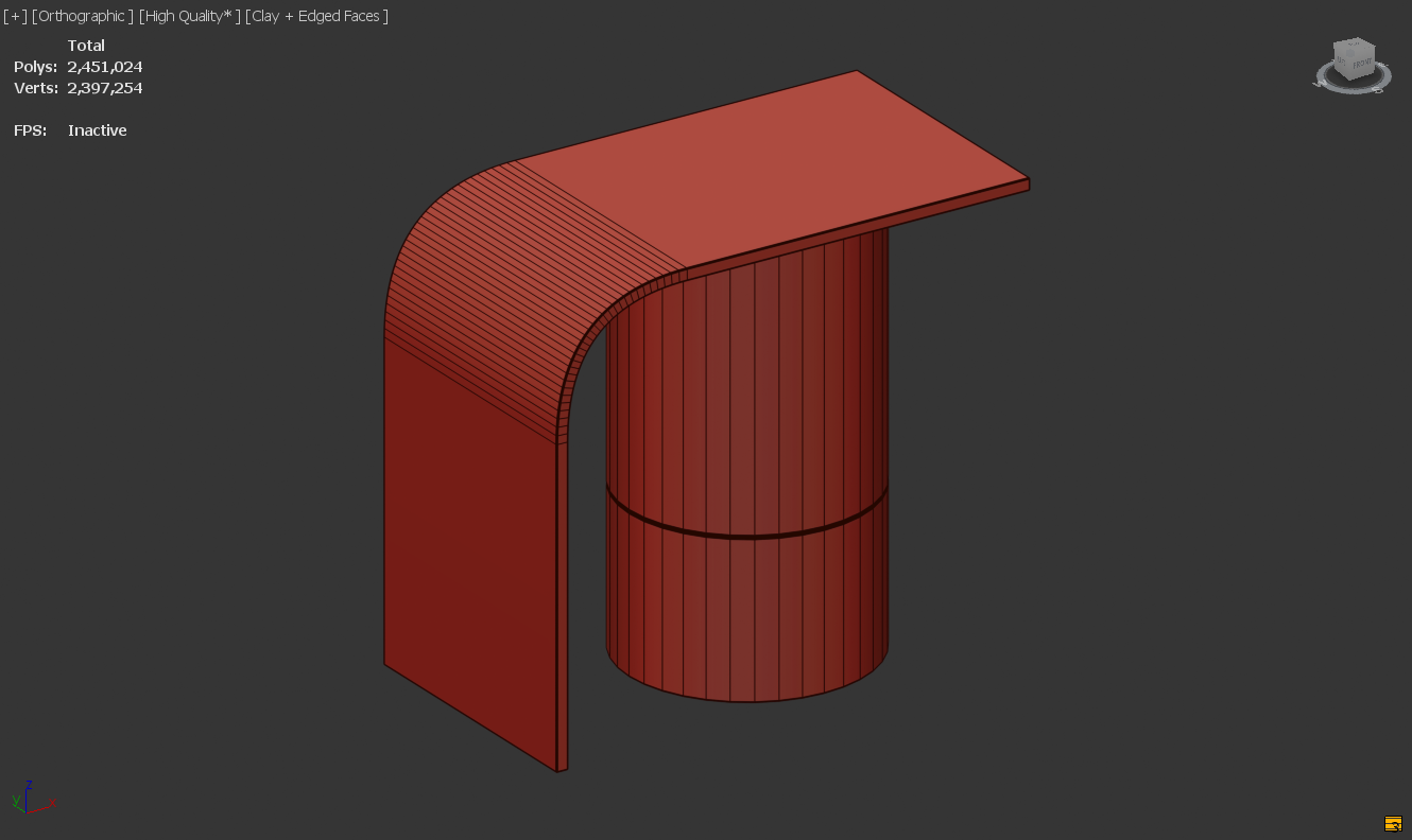 Werk Kitchen Counter : Mastering 3D Modeling in 3ds Max: Basic Level - image 9 - student project