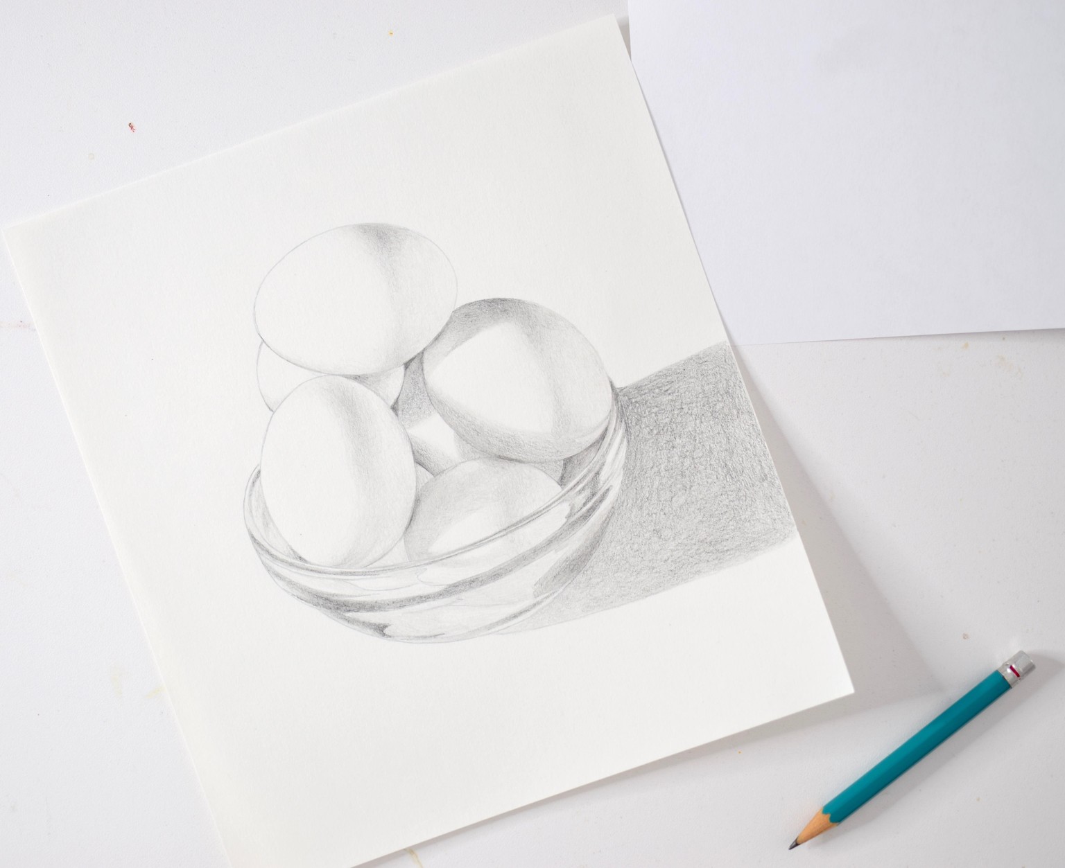 *CLASS DEMO* Eggs in a Bowl Value Sketch - image 4 - student project