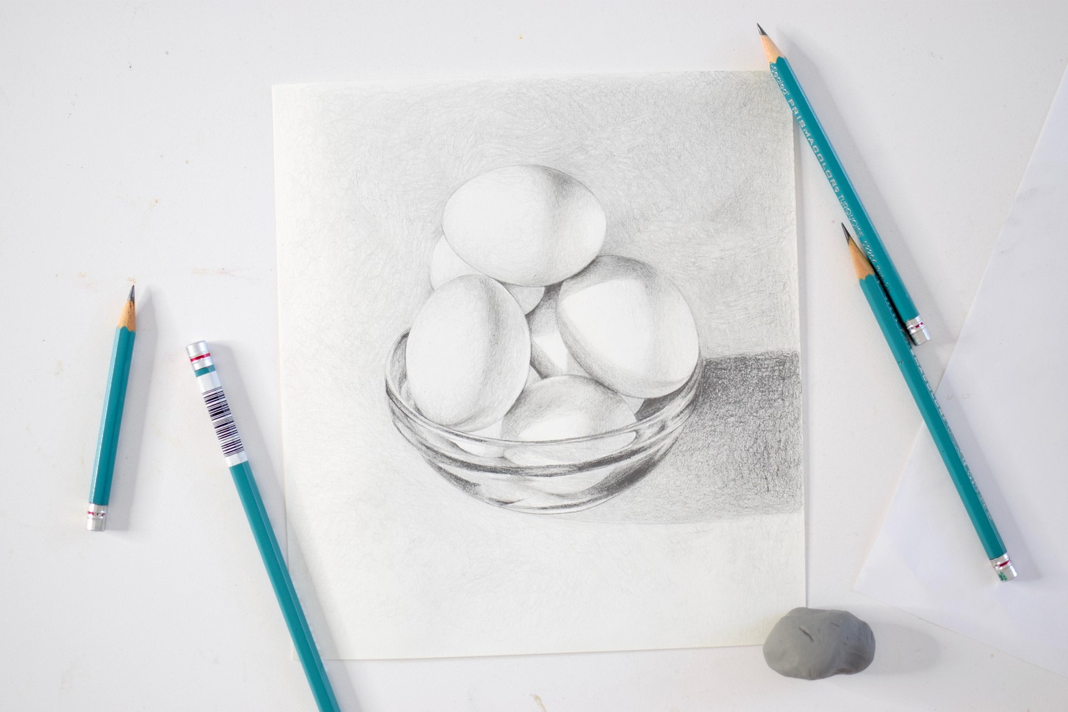 *CLASS DEMO* Eggs in a Bowl Value Sketch - image 6 - student project