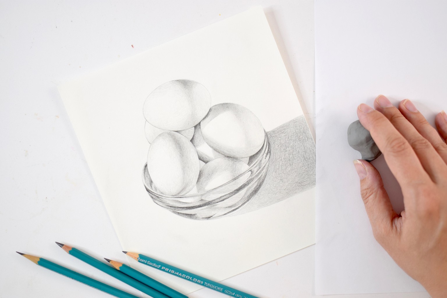*CLASS DEMO* Eggs in a Bowl Value Sketch - image 5 - student project