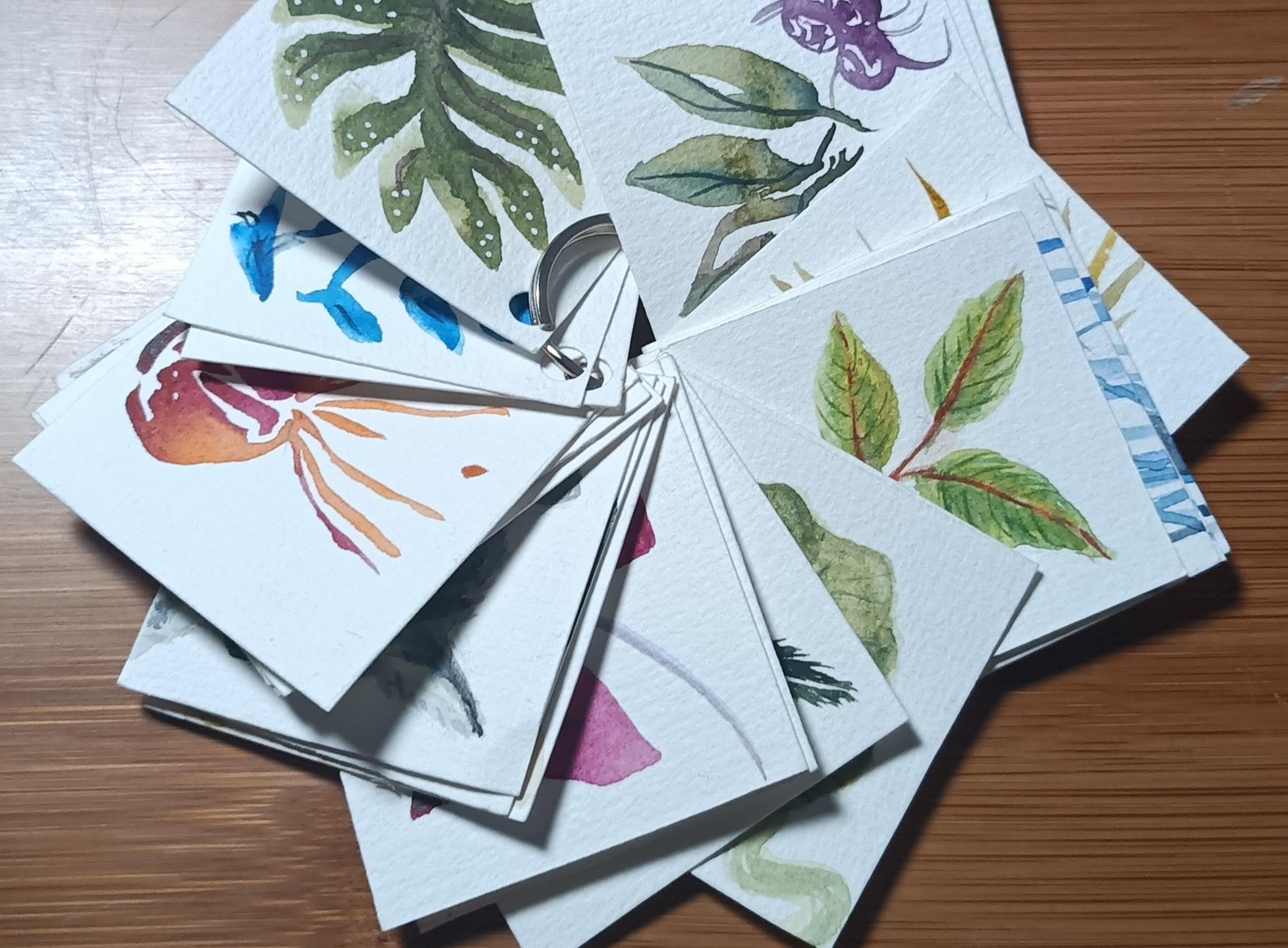 A ring full of tiny cards - image 1 - student project