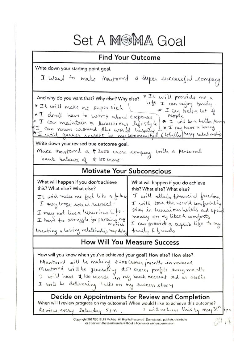 MOMA Goal Mentorrd - image 1 - student project