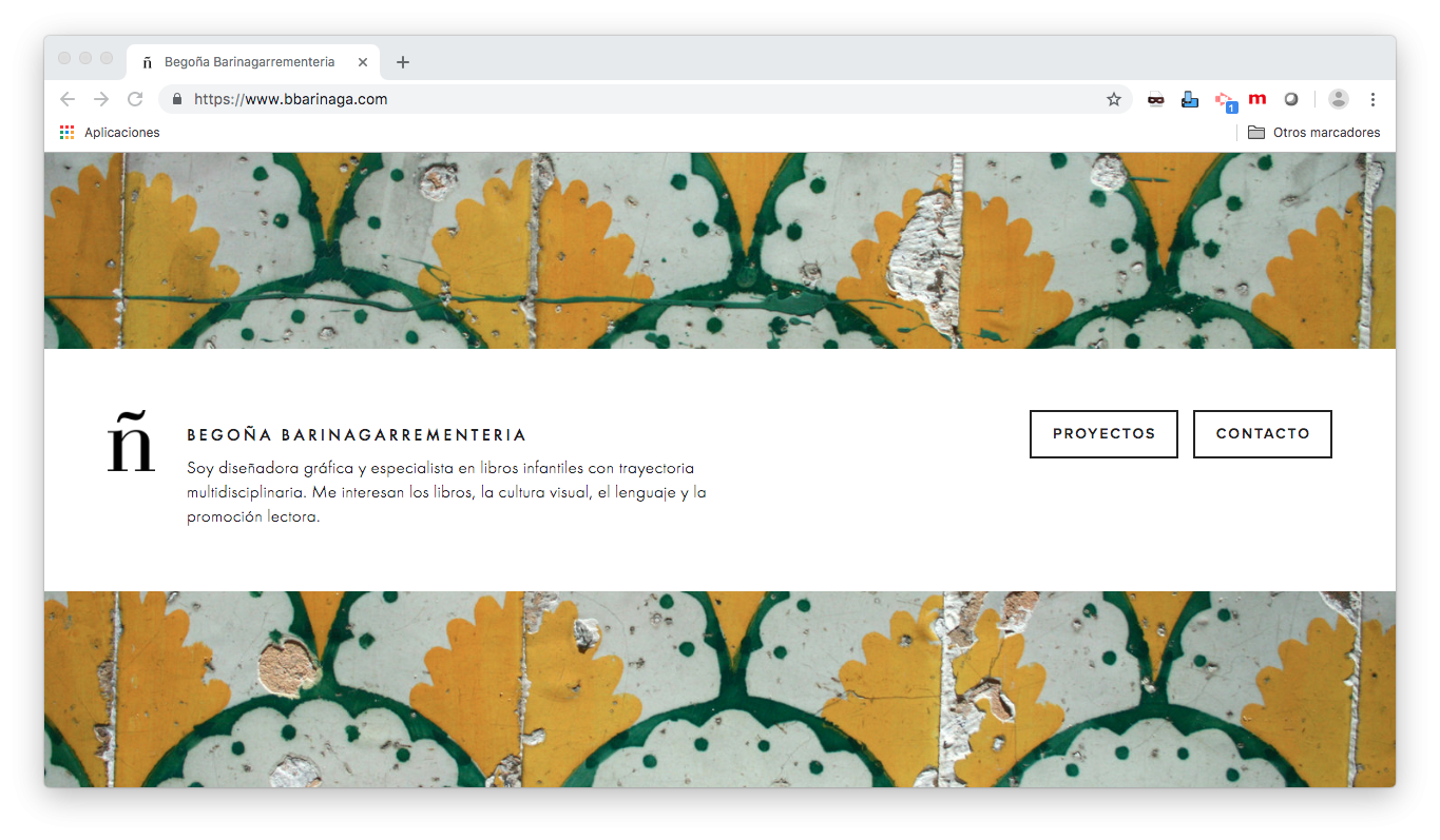 Personal webpage - image 1 - student project