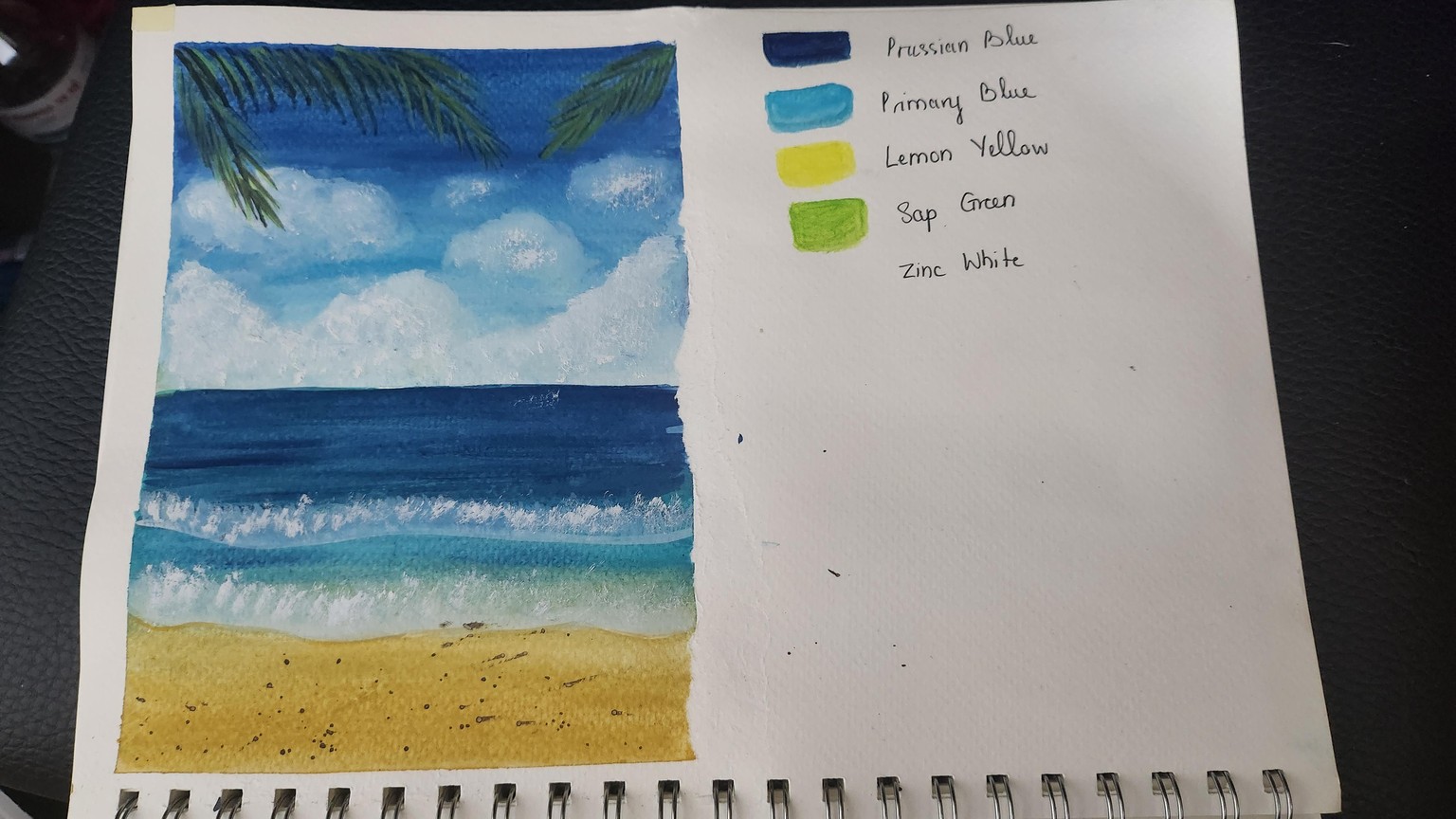 My Sea Paintings with Gouache - image 1 - student project