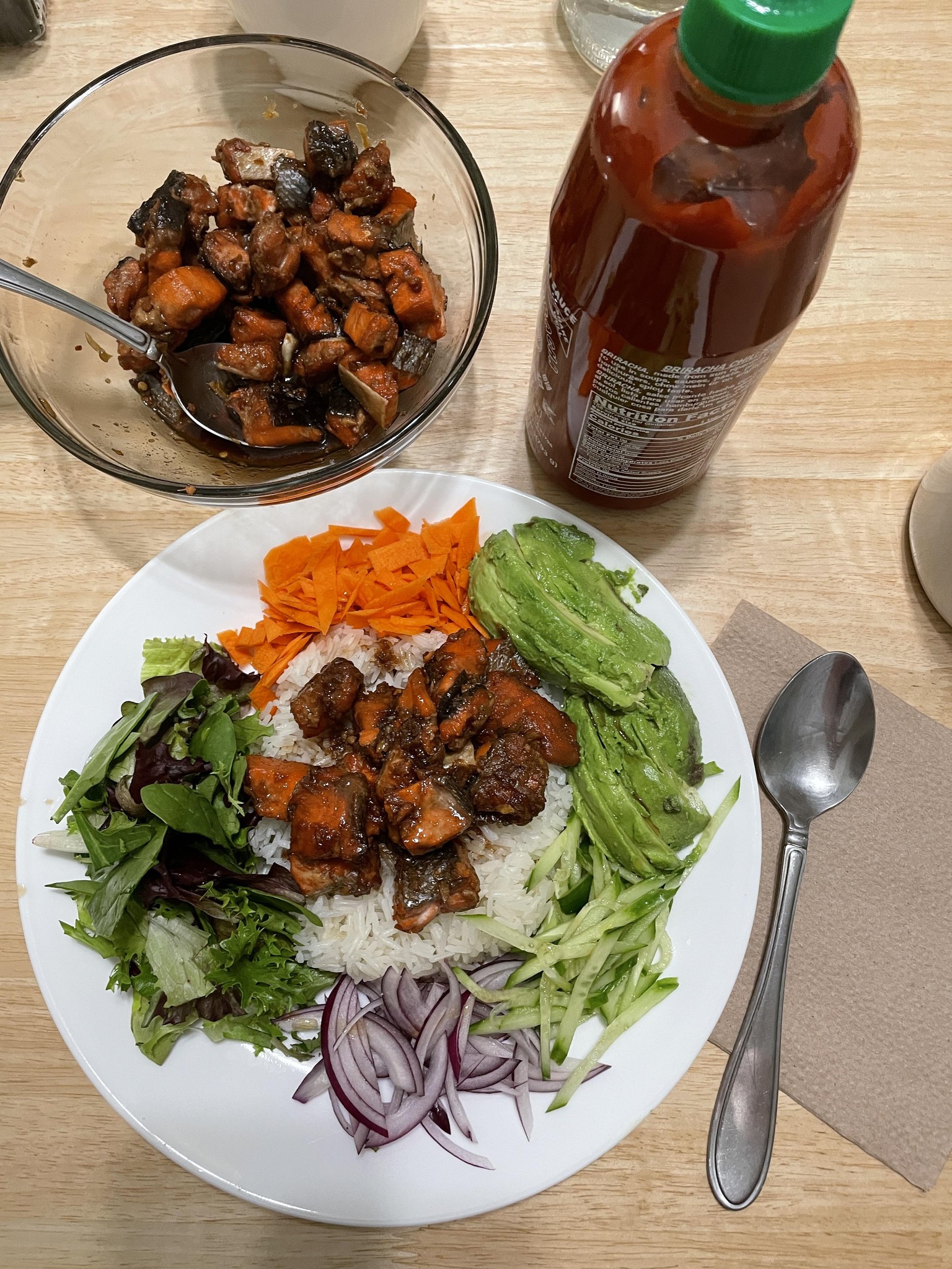 Salmon Teriyaki Rice Bowl - image 1 - student project