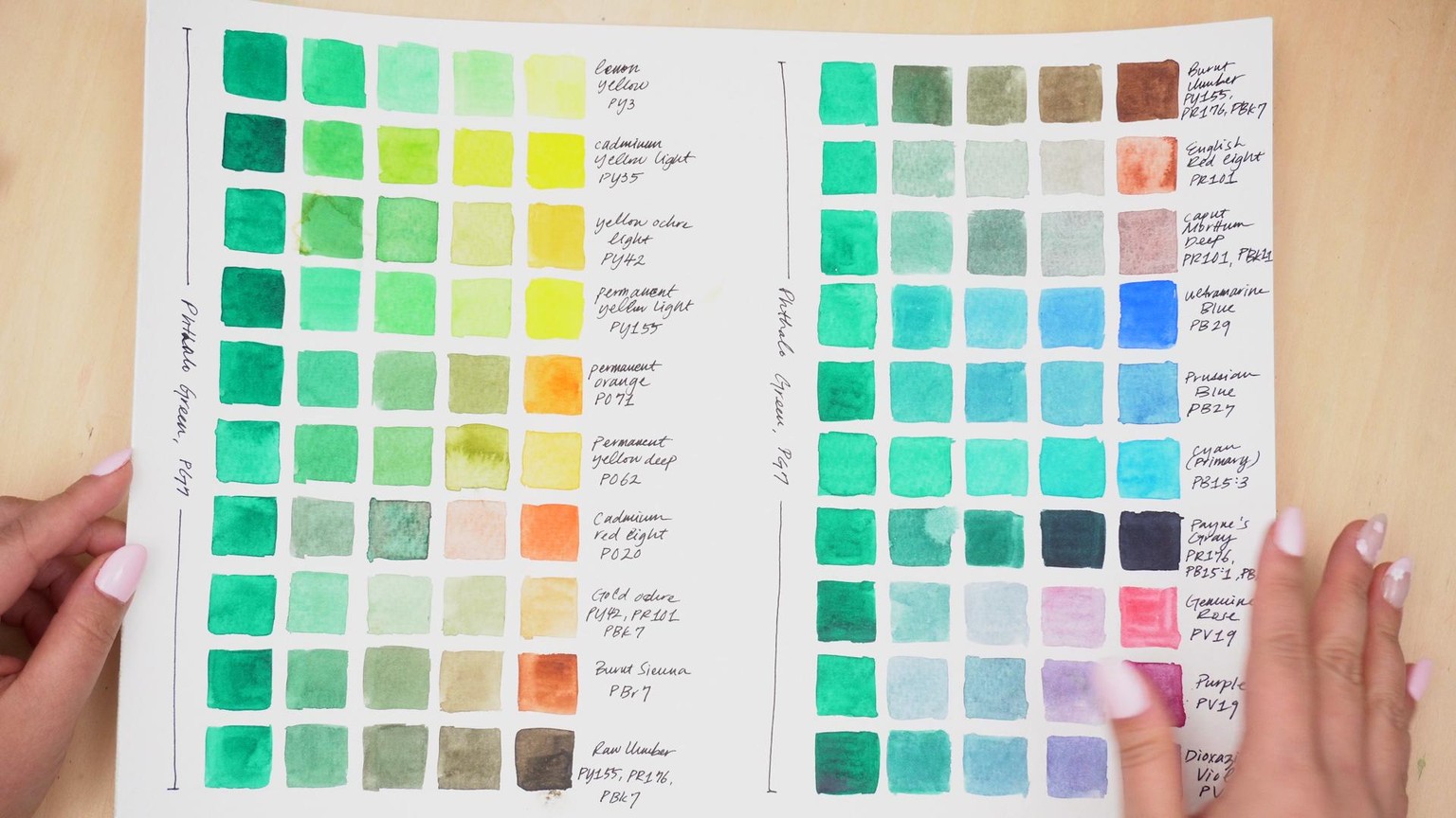 Watercolor Greens Landscape Project - image 2 - student project