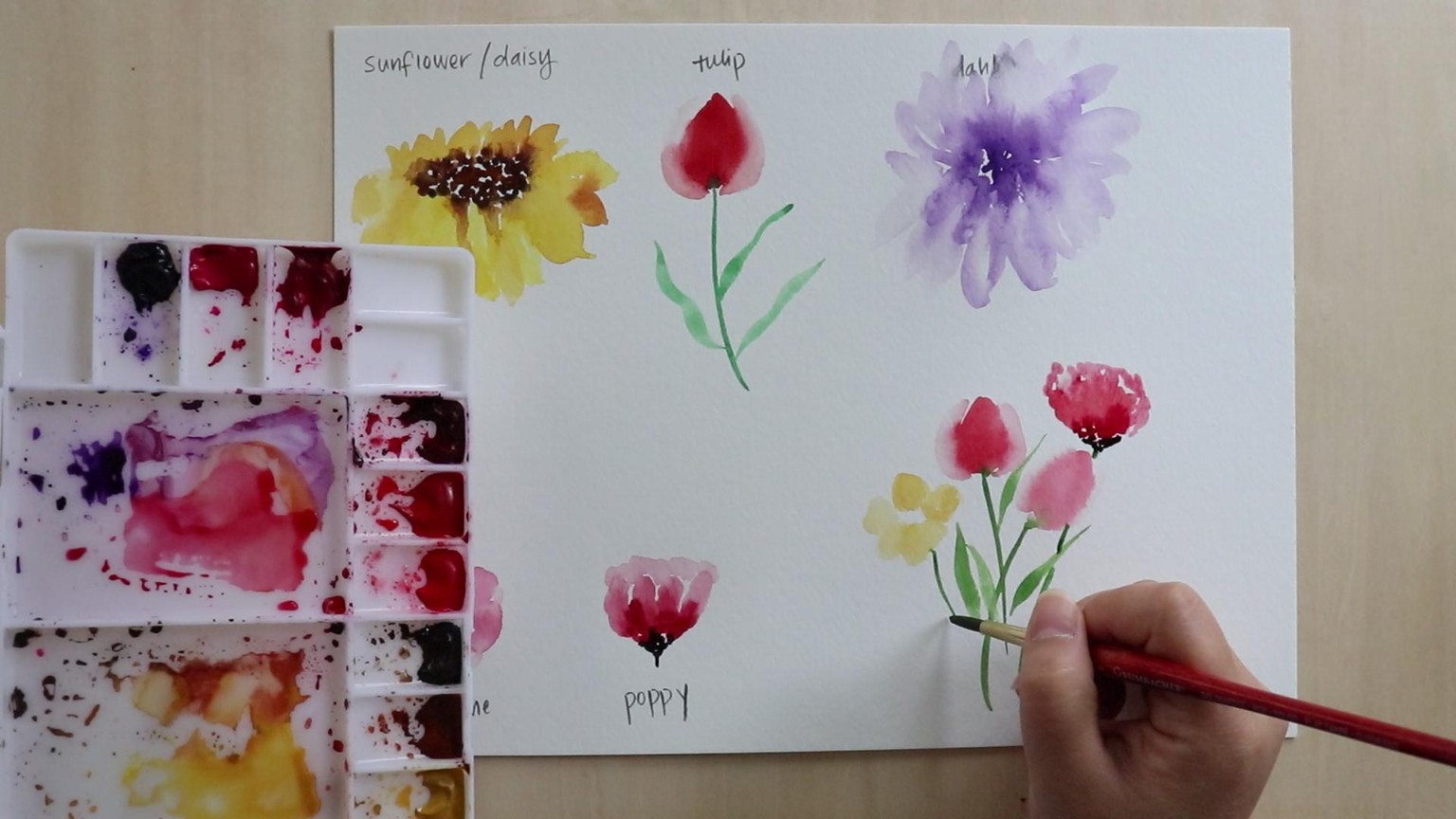 Watercolor Loose Florals - Sample Project - image 6 - student project