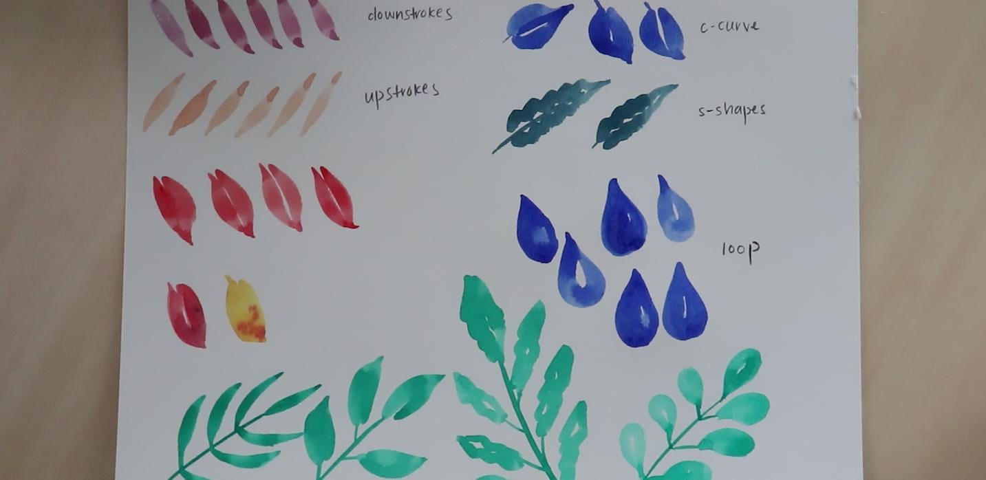Watercolor Loose Florals - Sample Project - image 4 - student project