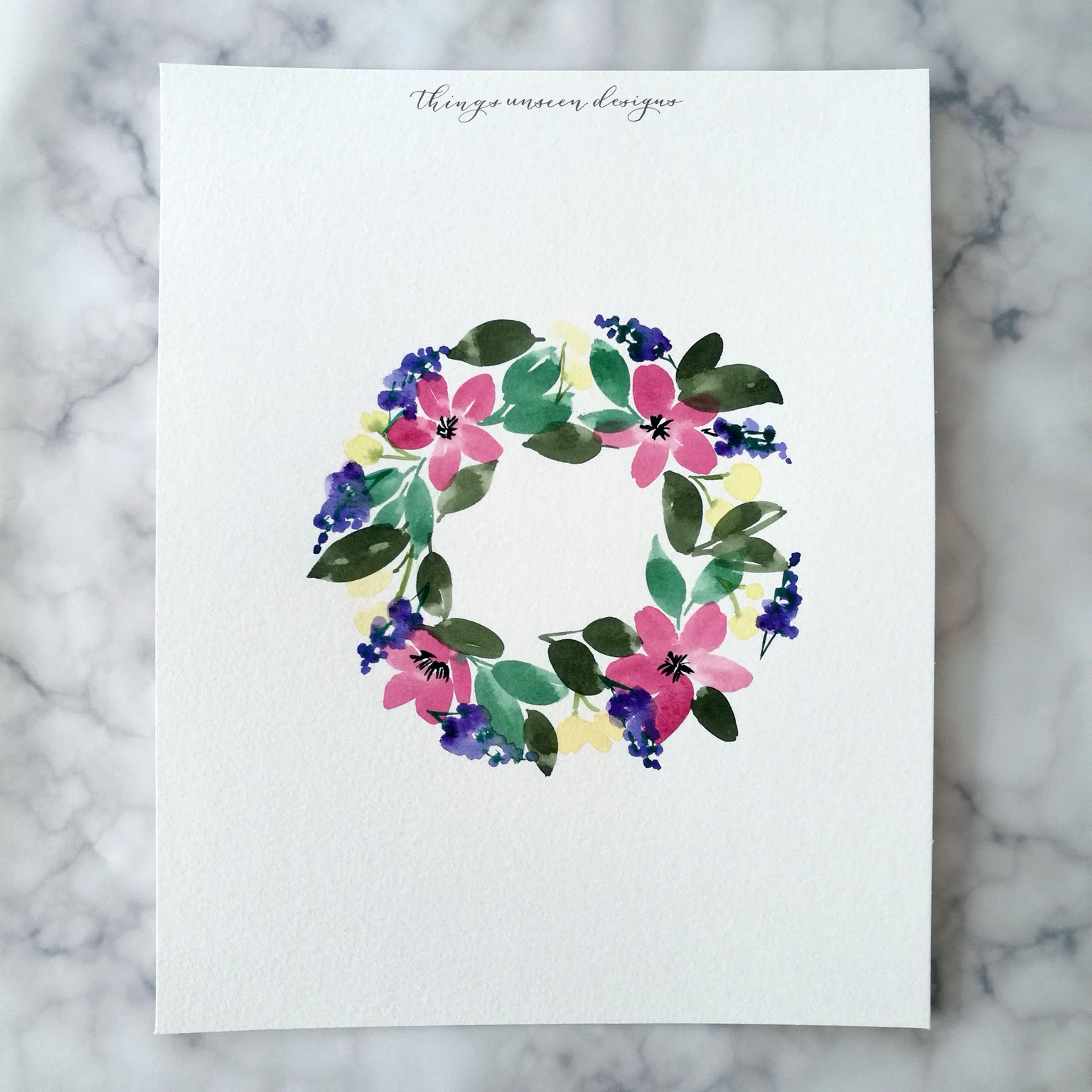 Watercolor Loose Florals - Sample Project - image 9 - student project