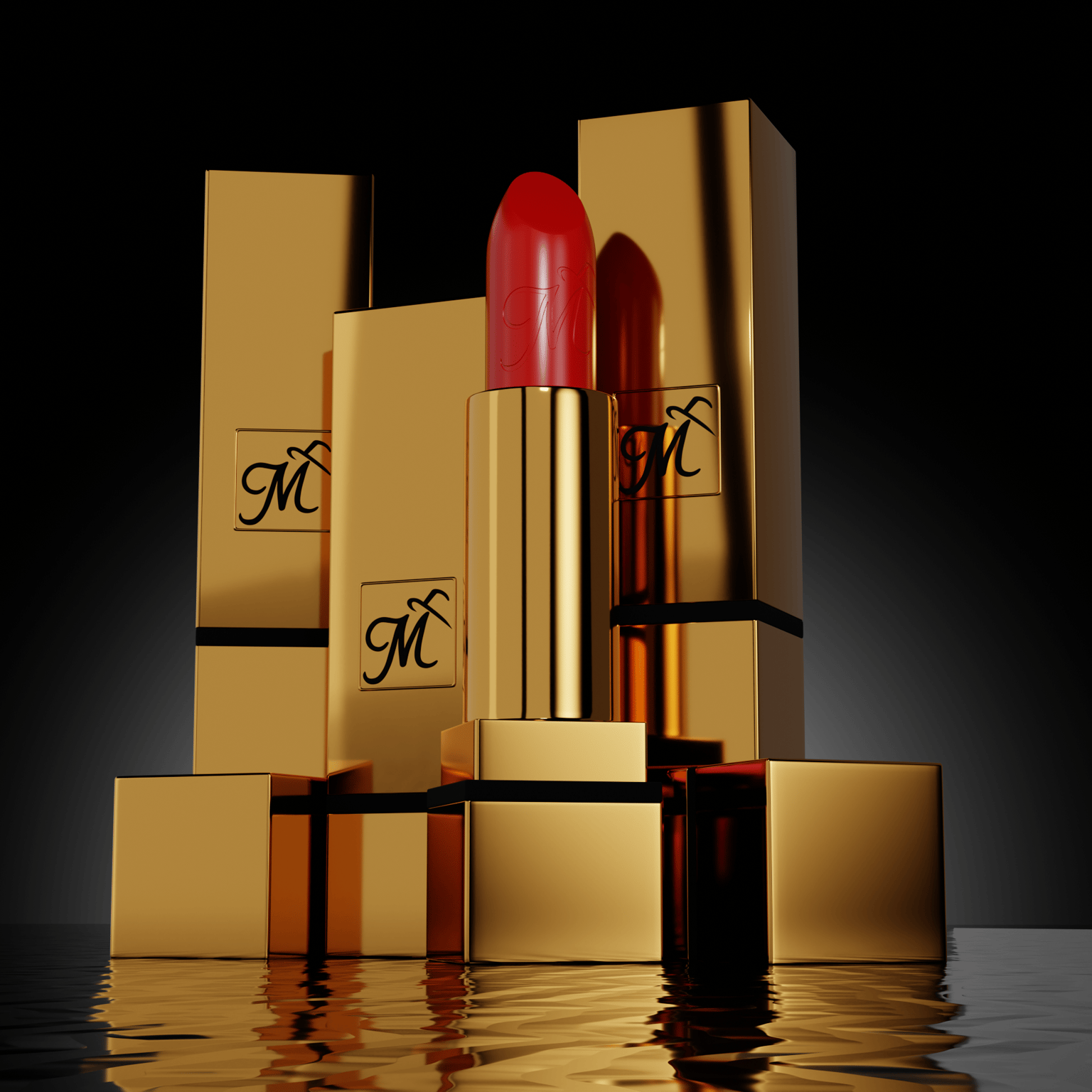 Lip Stick Render - image 1 - student project